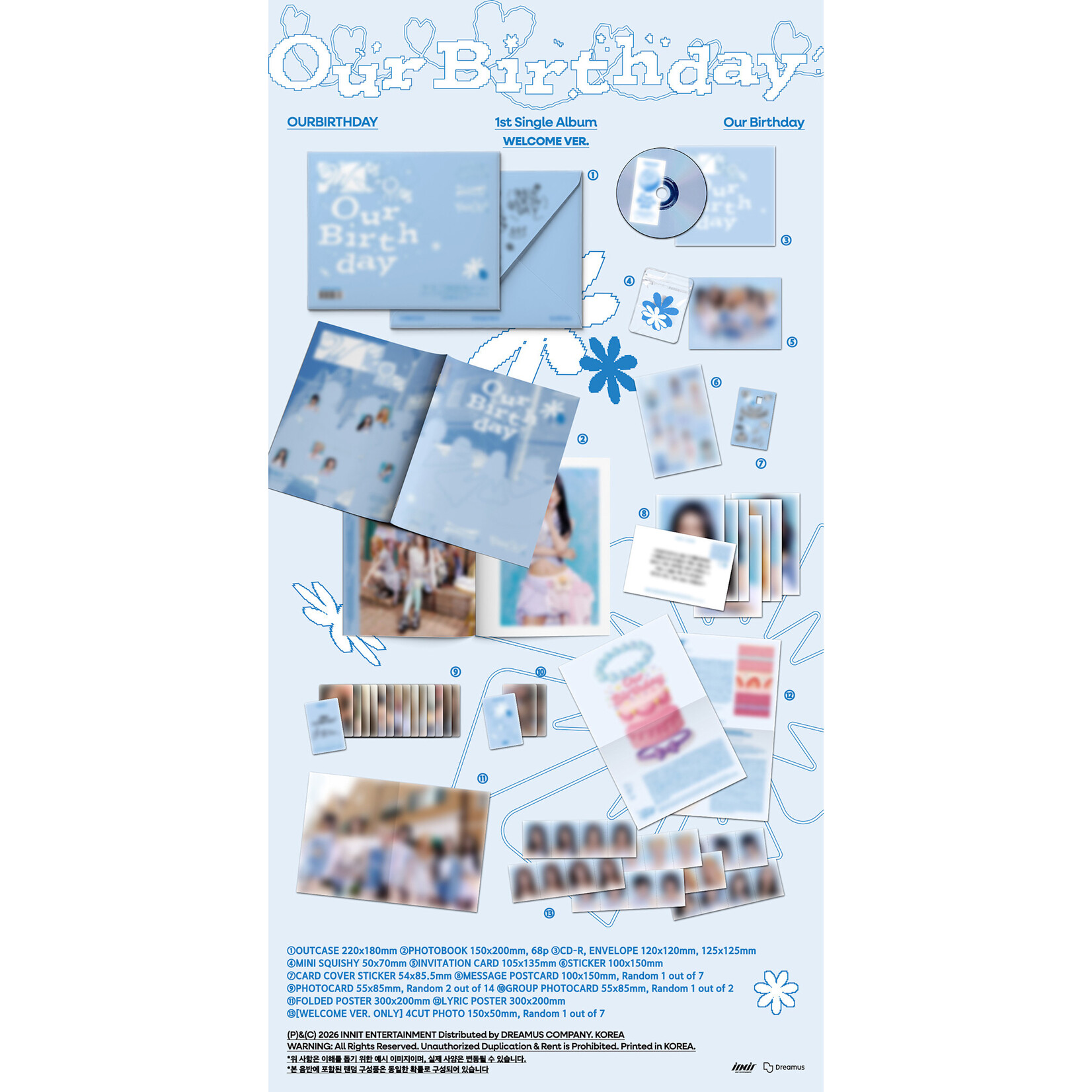 OURBIRTHDAY OURBIRTHDAY - 1st Single Album [Our Birthday] (PHOTOBOOK Ver.)