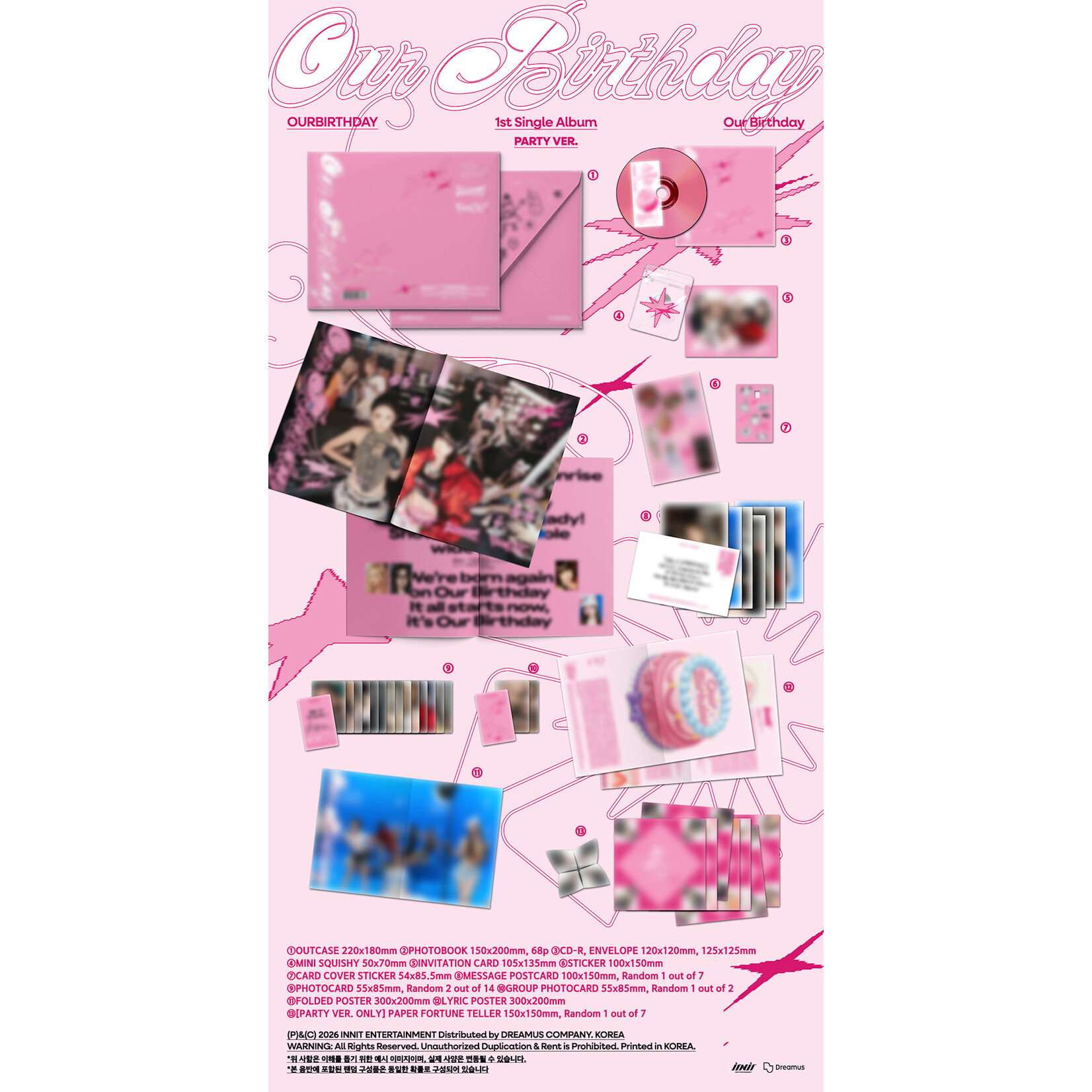 OURBIRTHDAY OURBIRTHDAY - 1st Single Album [Our Birthday] (PHOTOBOOK Ver.)