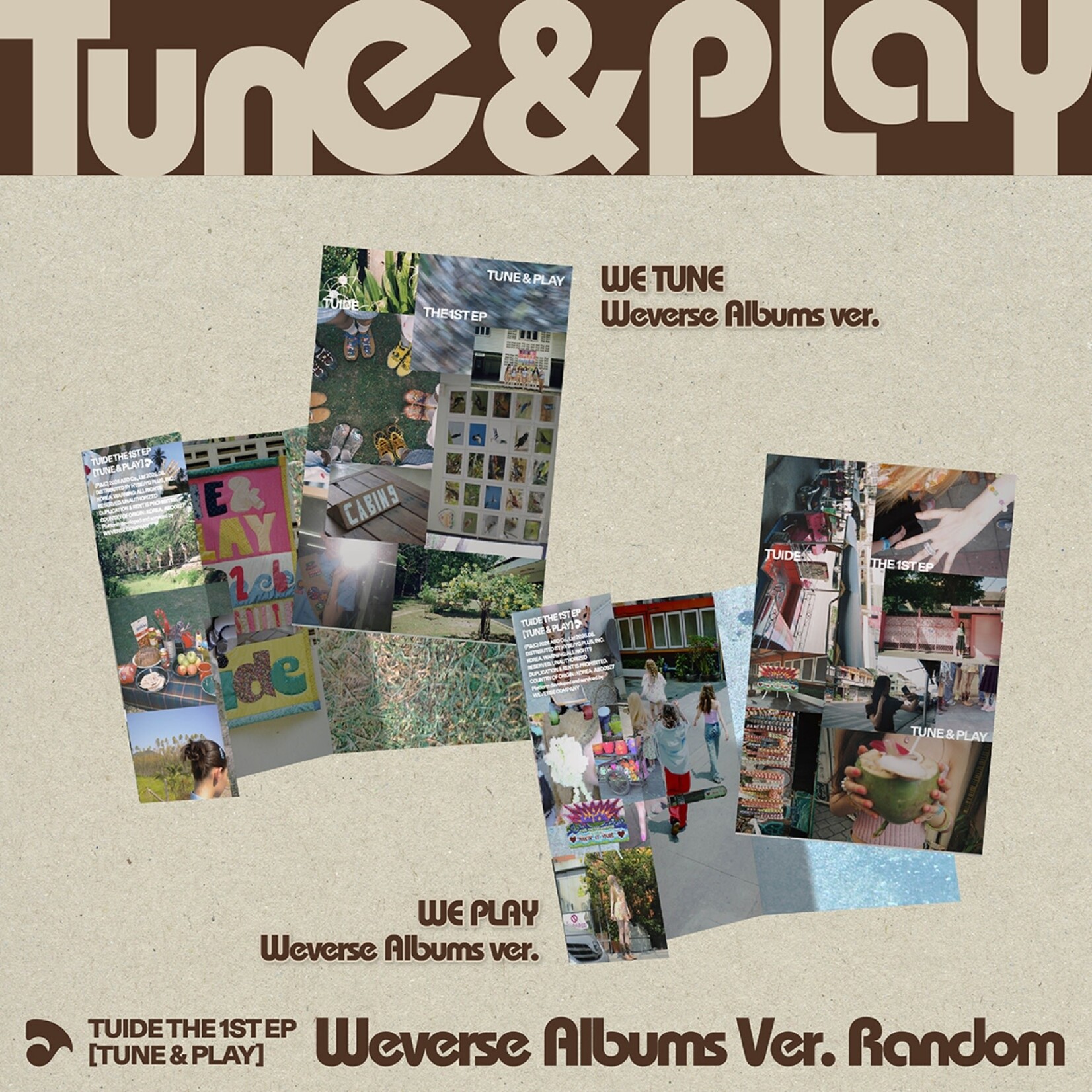 TUIDE TUIDE - The 1st EP [TUNE & PLAY] WE TUIDE (Weverse Albums ver.)