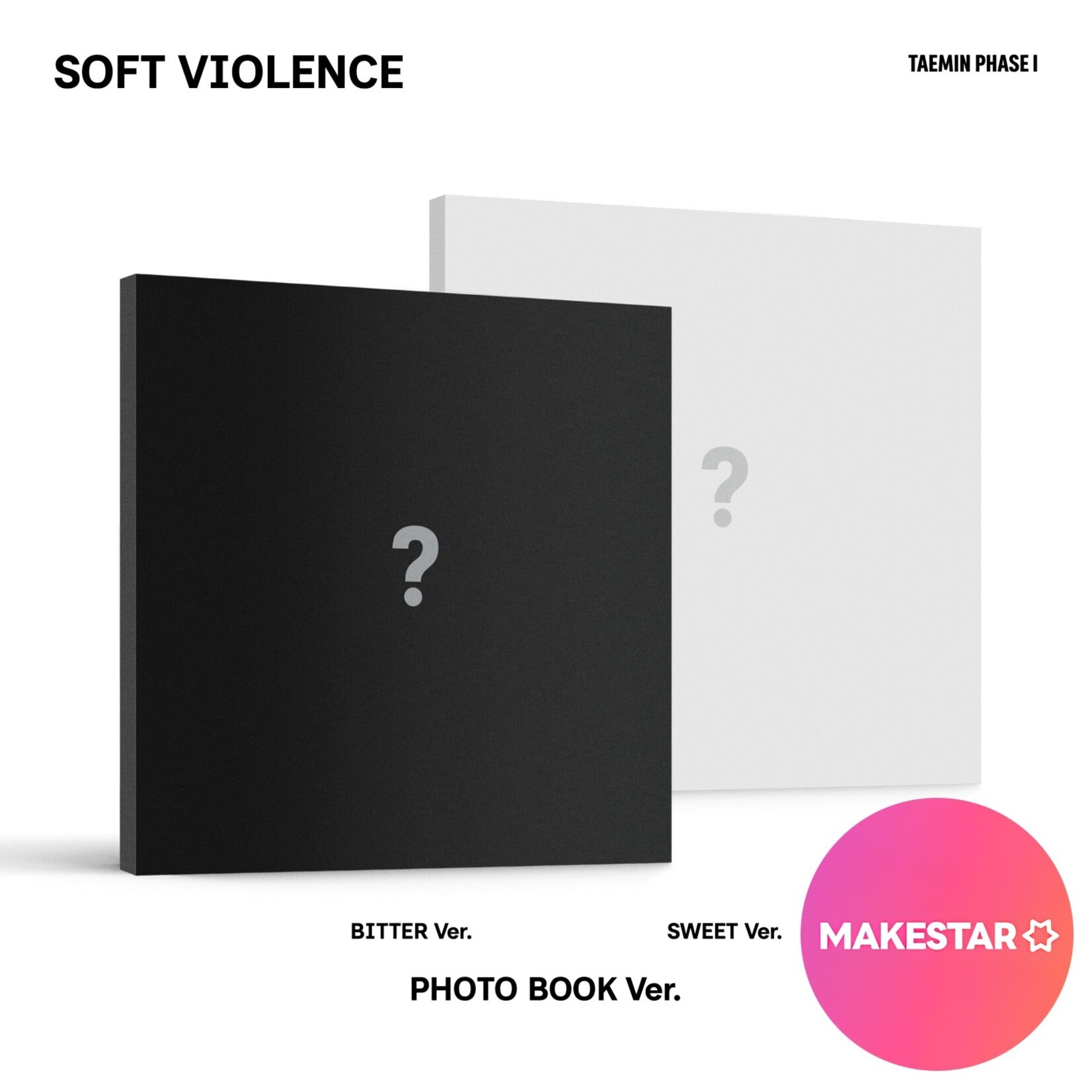 Shinee TAEMIN - [PHASE I : Soft Violence] (PHOTO BOOK Ver.) + Random Photocard (MAKESTAR)