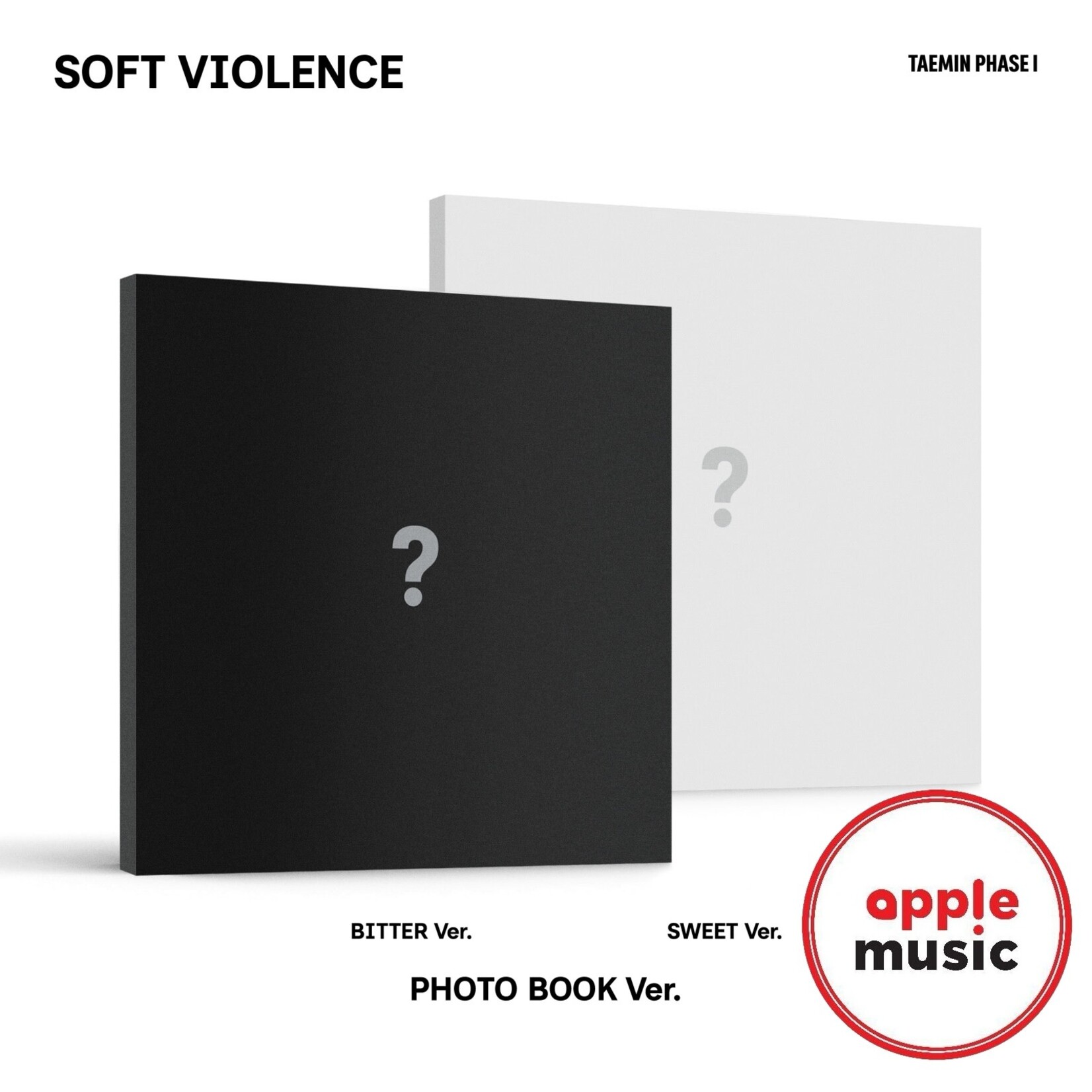 Shinee TAEMIN - [PHASE I : Soft Violence] (PHOTO BOOK Ver.) + Random Photocard (APPLEMUSIC)
