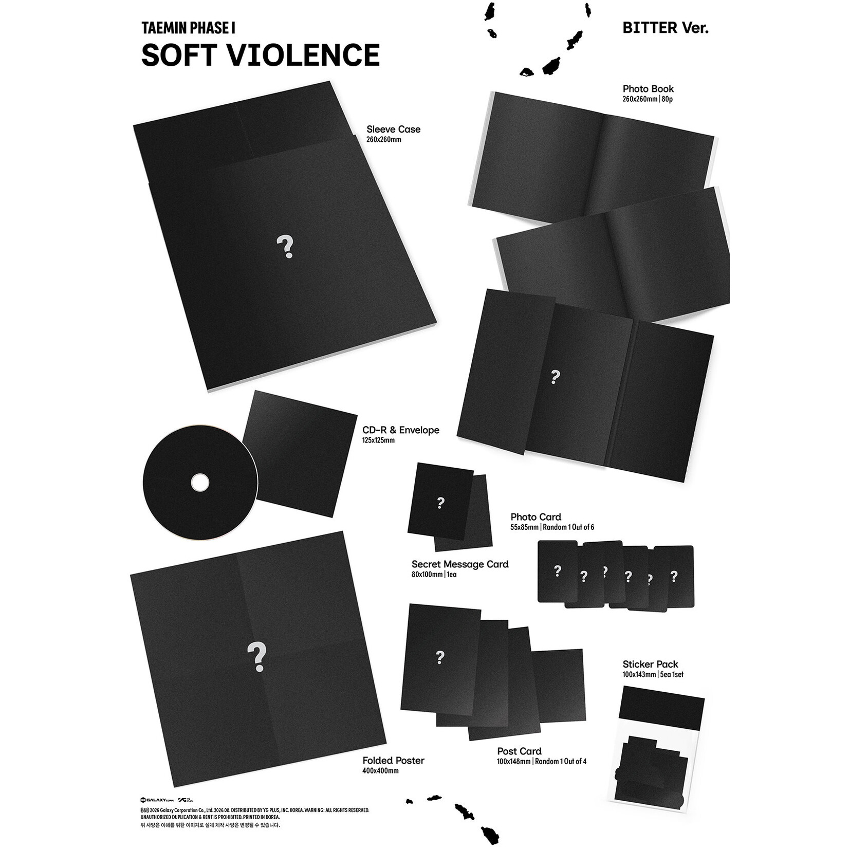 Shinee TAEMIN - [PHASE I : Soft Violence] (PHOTO BOOK Ver.) + Random Photocard (APPLEMUSIC)