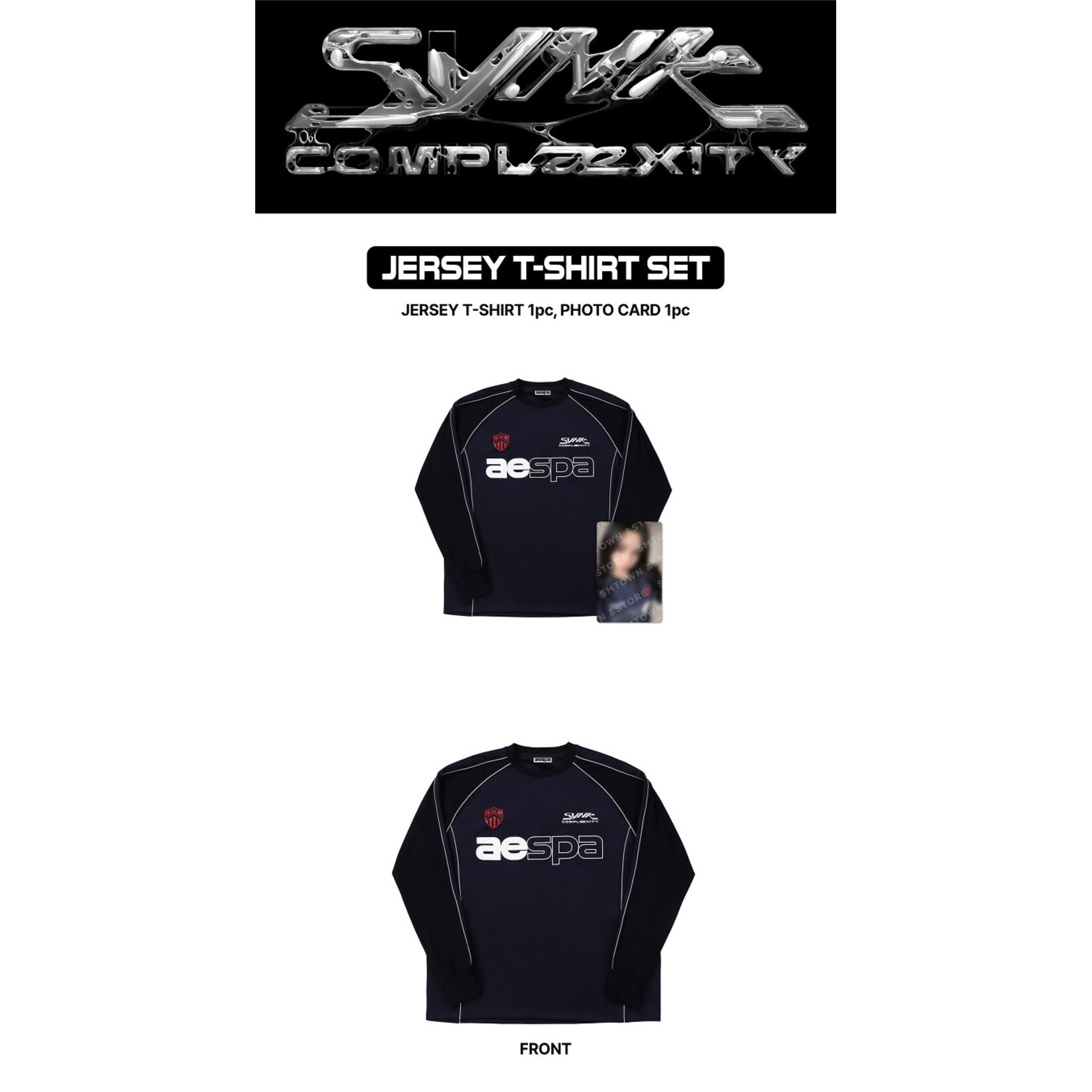 Aespa aespa - 2026 aespa LIVE TOUR -SYNK: COMPLaeXITY- MD : JERSEY T-SHIRT SET