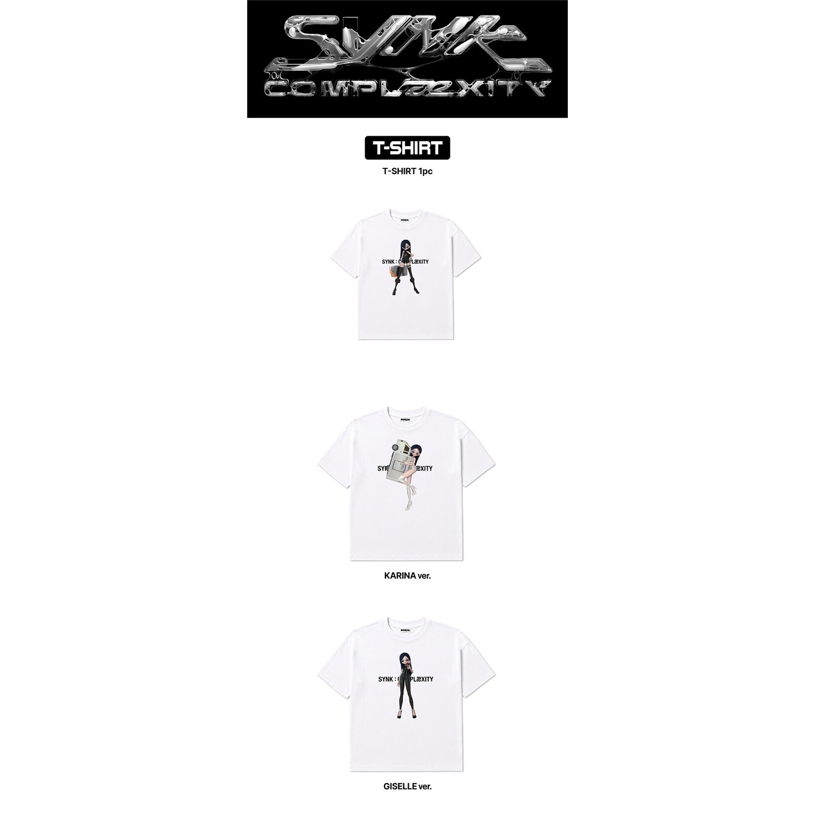 Aespa aespa - 2026 aespa LIVE TOUR -SYNK: COMPLaeXITY- MD : T-SHIRT