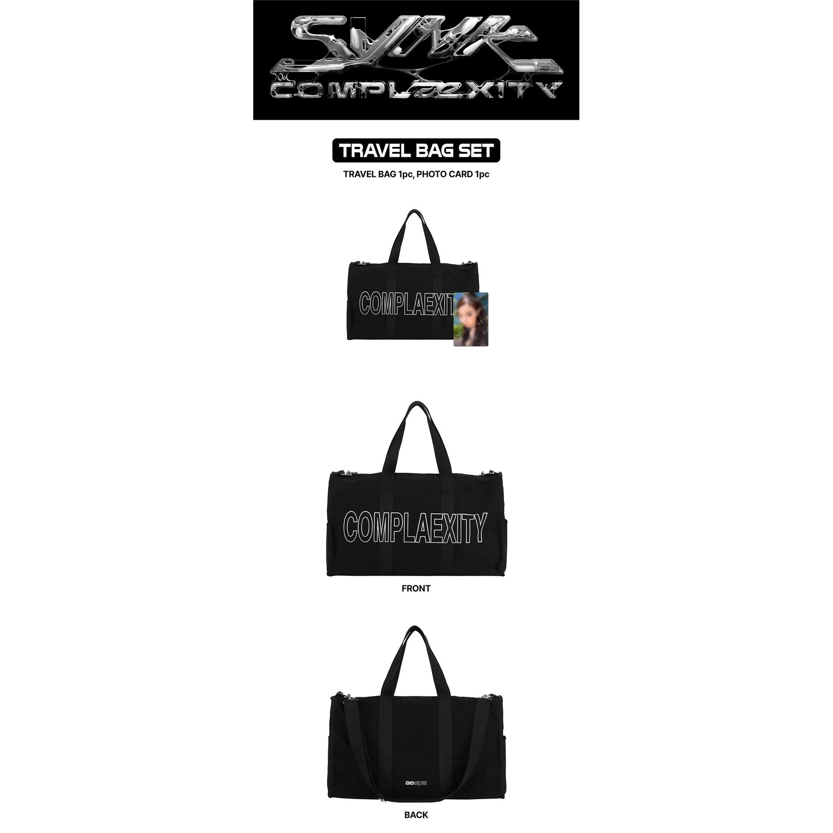 Aespa aespa - 2026 aespa LIVE TOUR -SYNK: COMPLaeXITY- MD : TRAVEL BAG SET