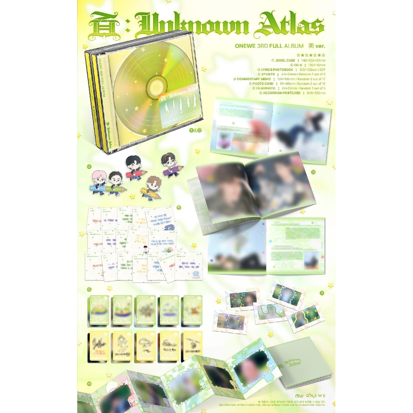ONEWE ONEWE - 3rd Full Album [面 : Unknown Atlas] (面 ver.)