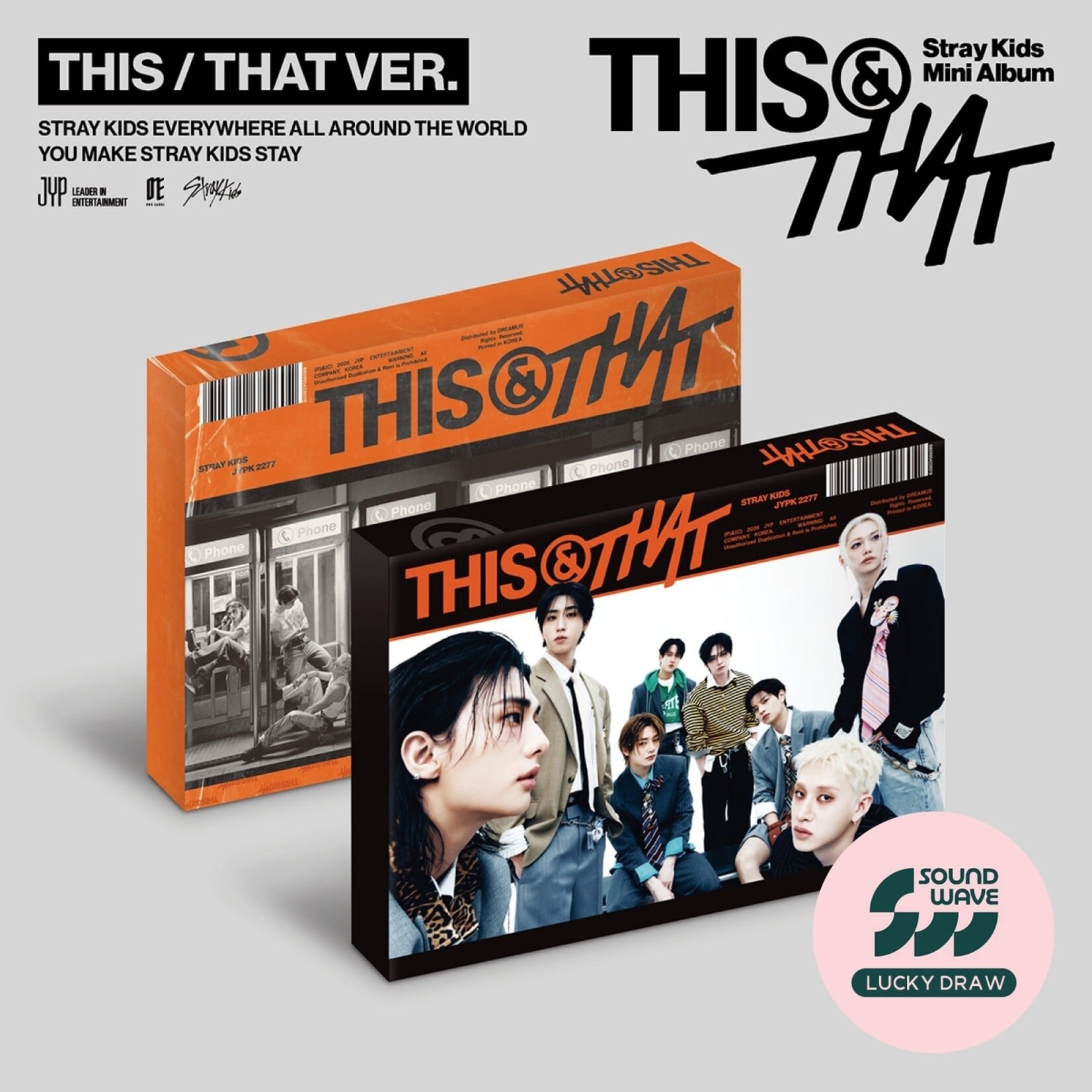 Stray Kids (POP-UP STORE LUCKY DRAW) Stray Kids - [THIS & THAT] (Standard Ver.) + Photocard (SW)
