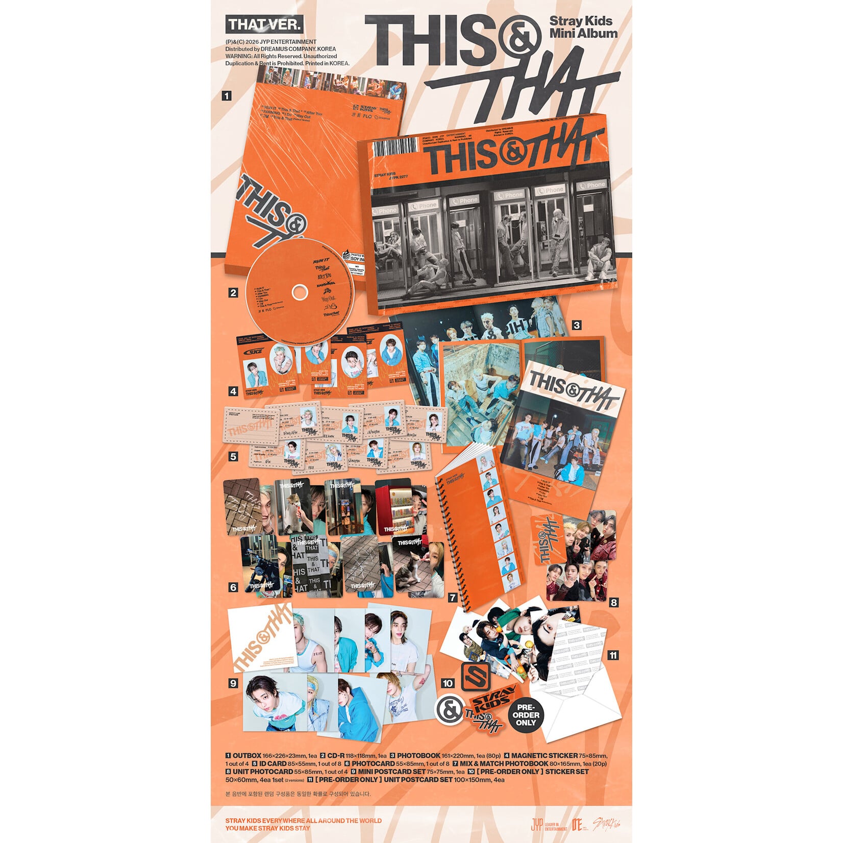 Stray Kids (POP-UP STORE LUCKY DRAW) Stray Kids - [THIS & THAT] (Standard Ver.) + Photocard (SW)