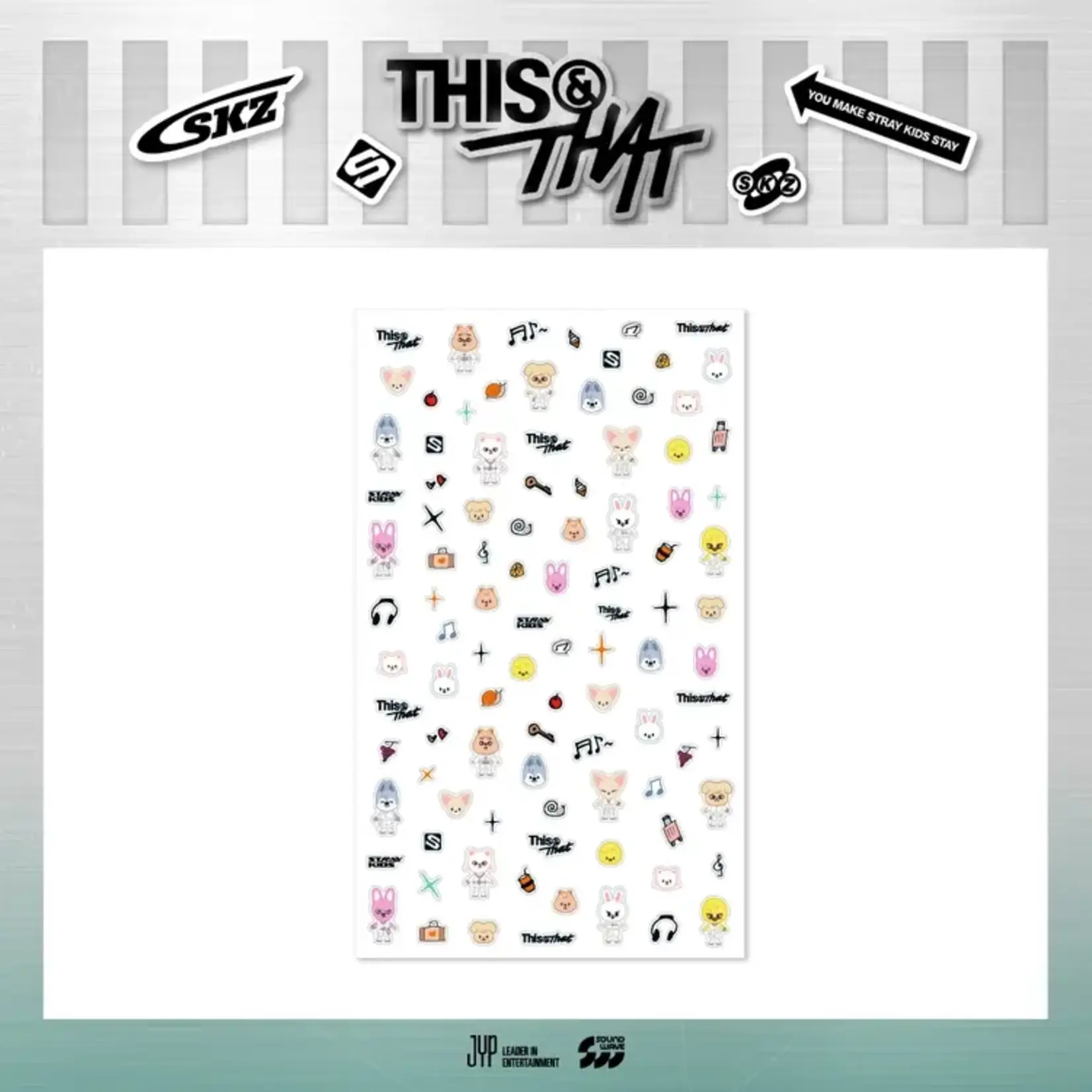 Stray Kids Stray Kids - [THIS & THAT] POP-UP MD SKZOO MICRO STICKER (WEEK 2)