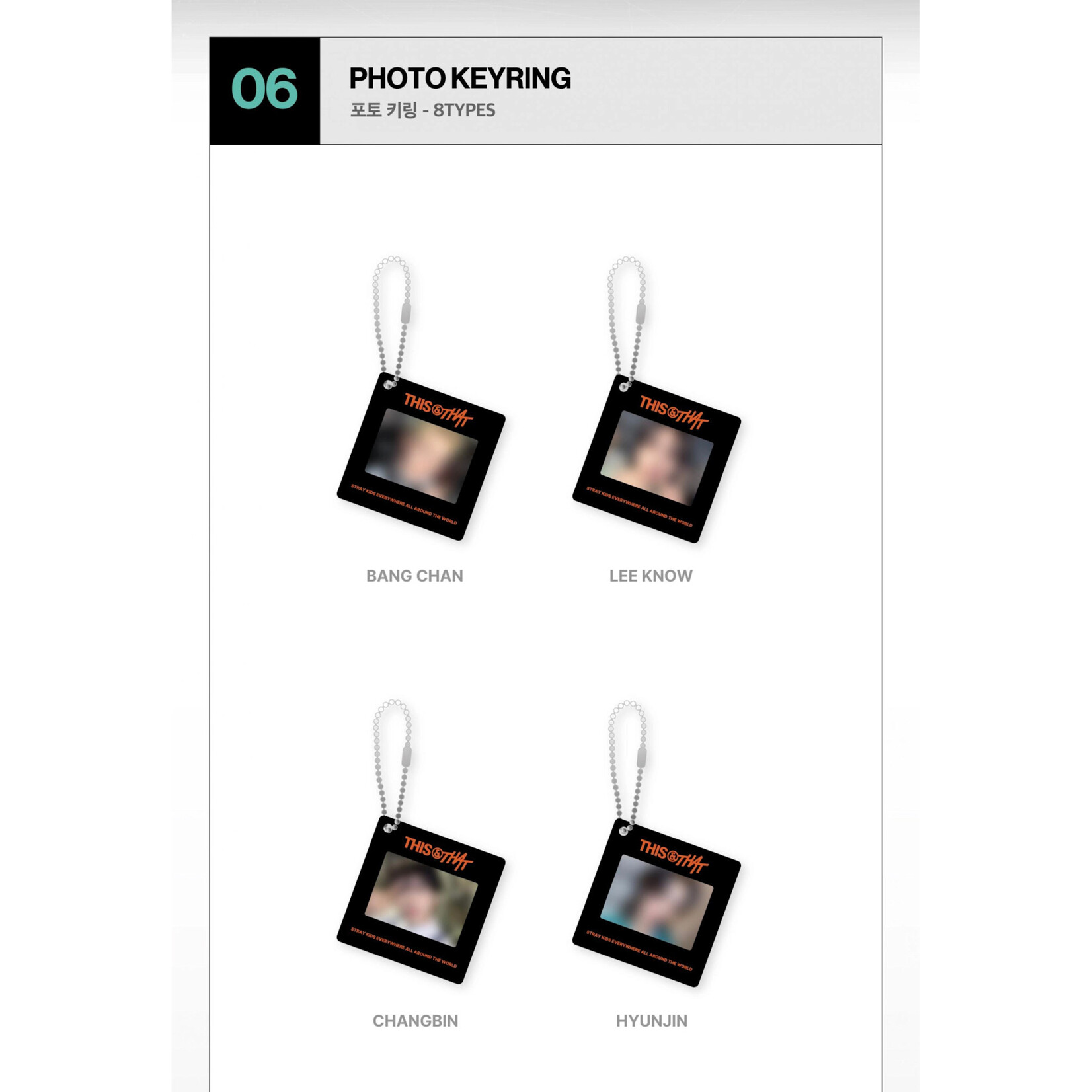 Stray Kids Stray Kids - [THIS & THAT] POP-UP MD PHOTO KEYRING (WEEK 2)