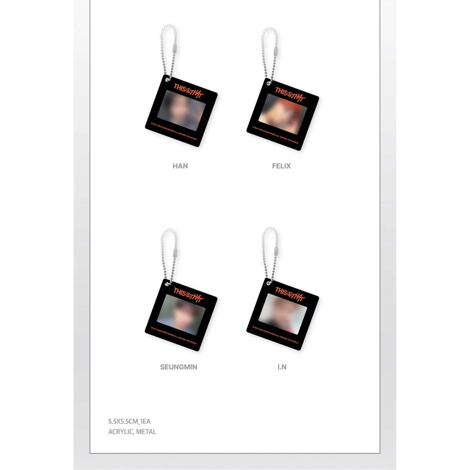 Stray Kids Stray Kids - [THIS & THAT] POP-UP MD PHOTO KEYRING (WEEK 2)
