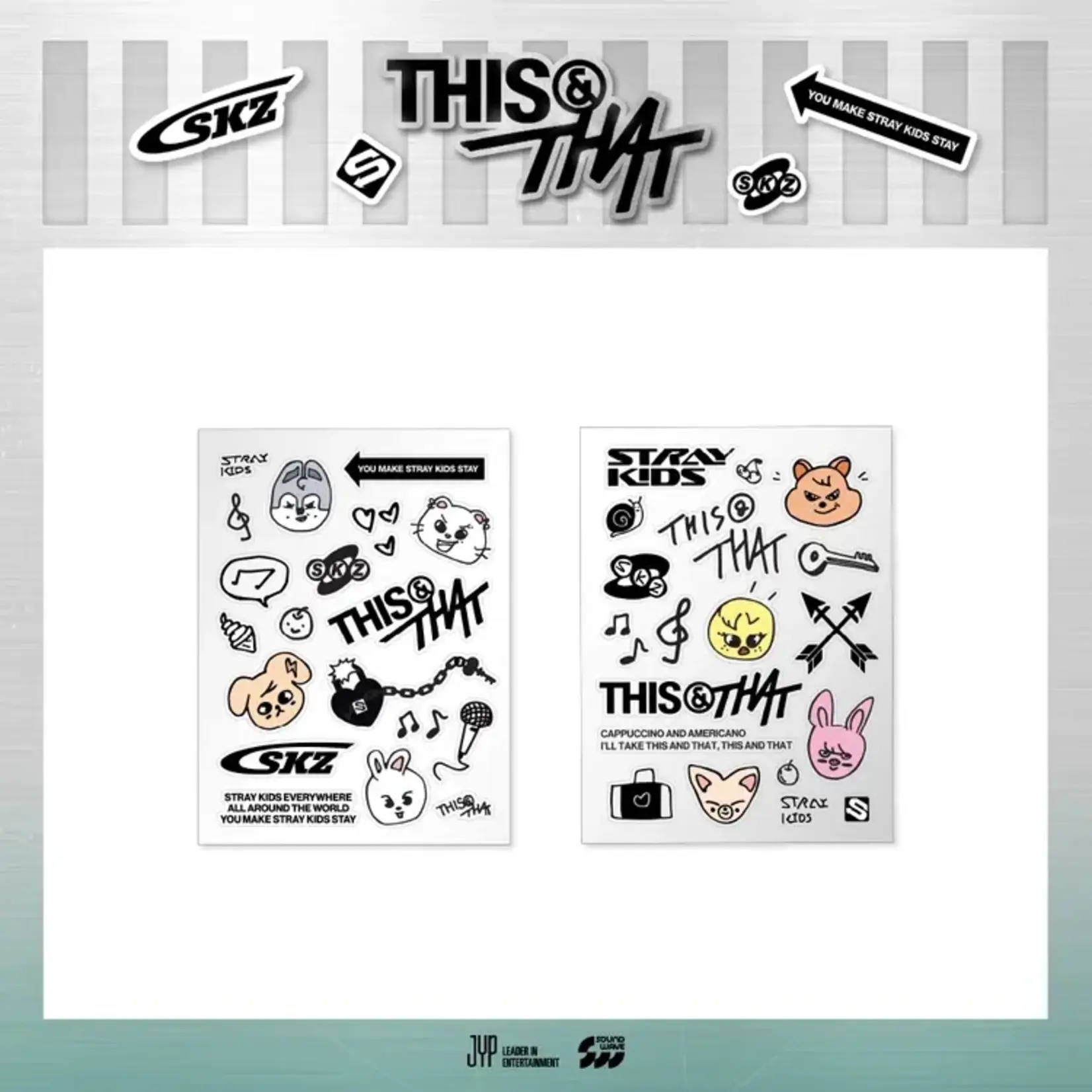 Stray Kids Stray Kids - [THIS & THAT] POP-UP MD TATTOO STICKER (WEEK 2)