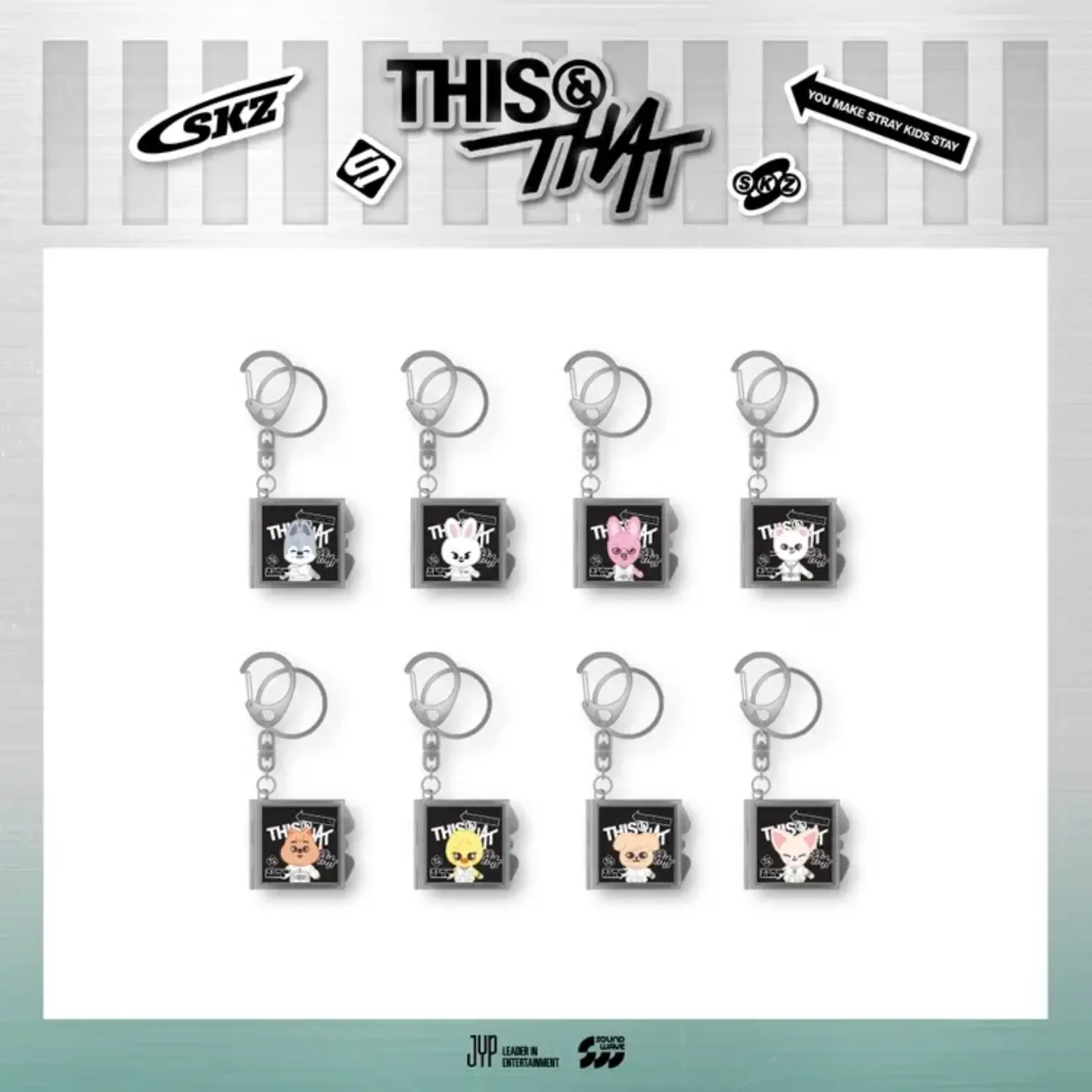 Stray Kids Stray Kids - [THIS & THAT] POP-UP MD SKZOO MIRROR KEYRING (WEEK 2)