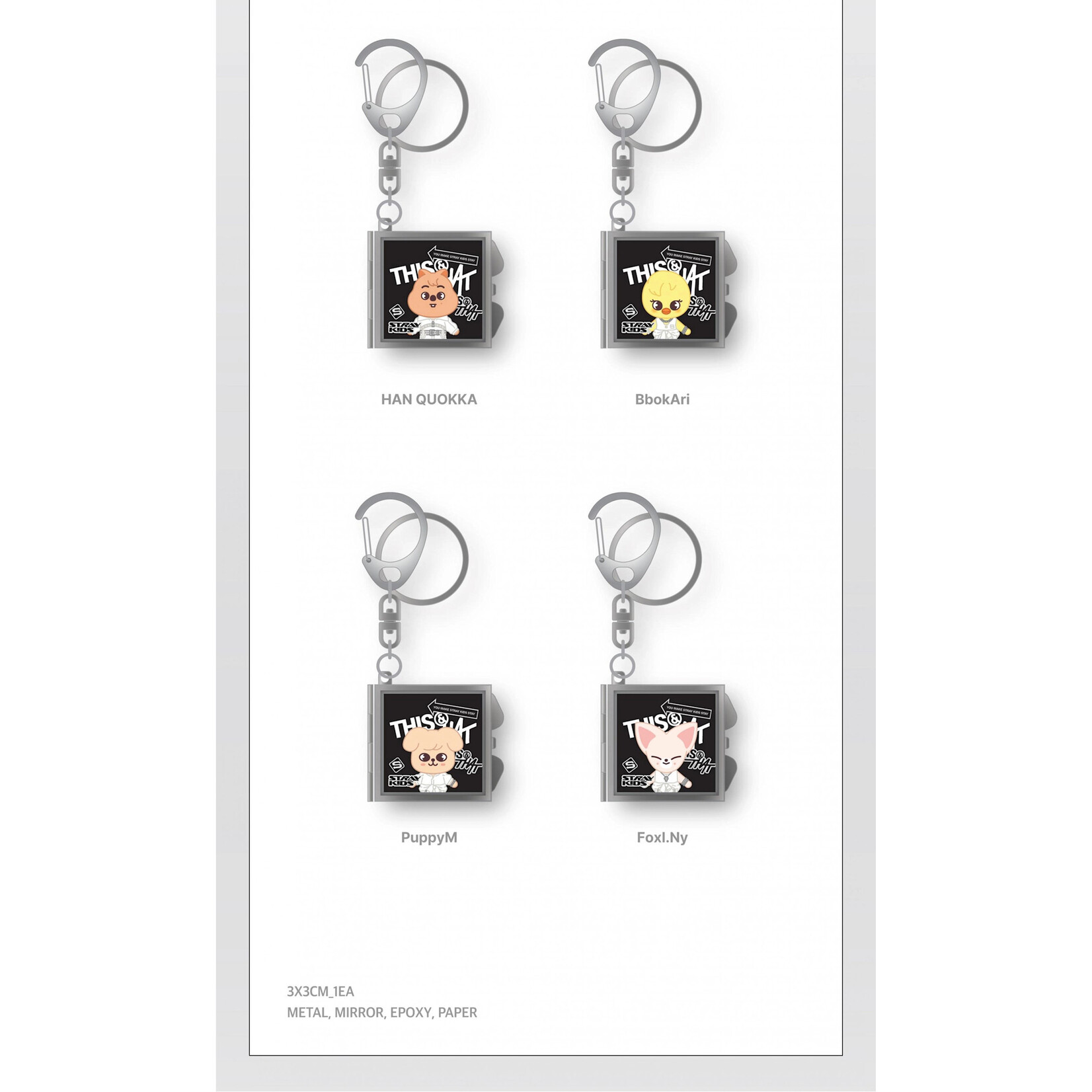 Stray Kids Stray Kids - [THIS & THAT] POP-UP MD SKZOO MIRROR KEYRING (WEEK 2)