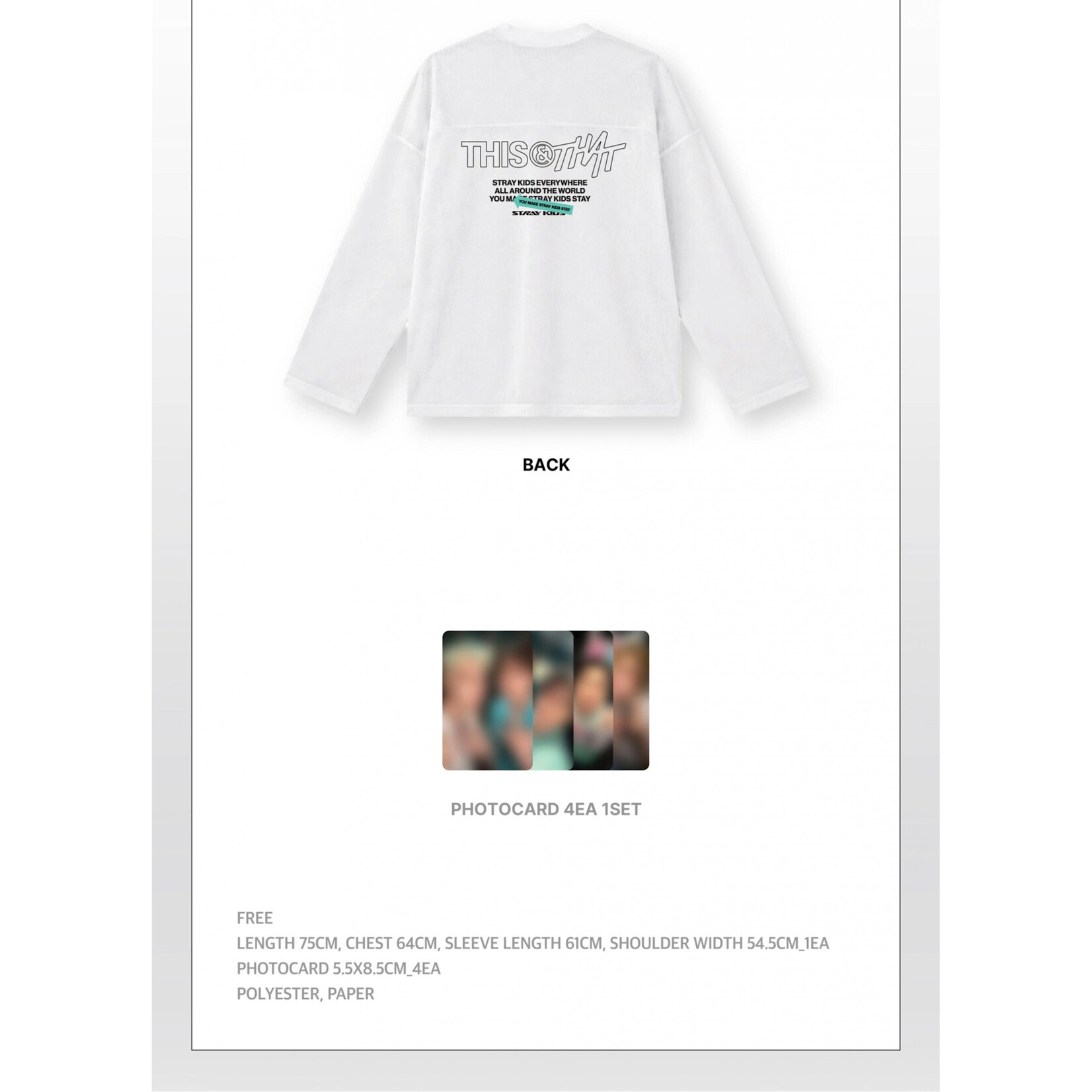 Stray Kids Stray Kids - [THIS & THAT] POP-UP MD MESH LONG SLEEVE (WEEK 2)