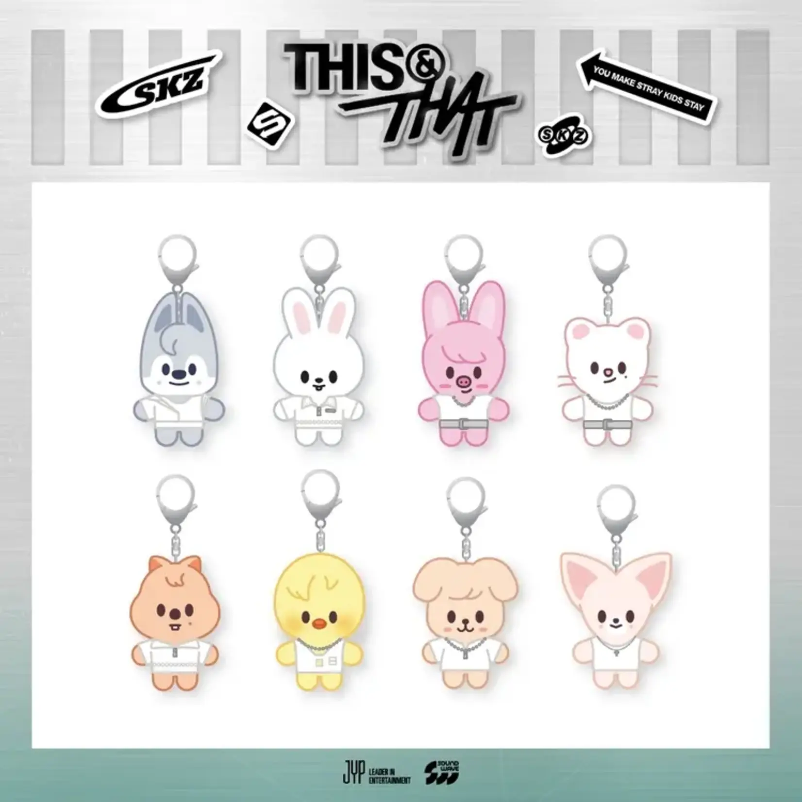 Stray Kids Stray Kids - [THIS & THAT] POP-UP MD SKZOO COSTUME PLUSH KEYRING (WEEK 2)