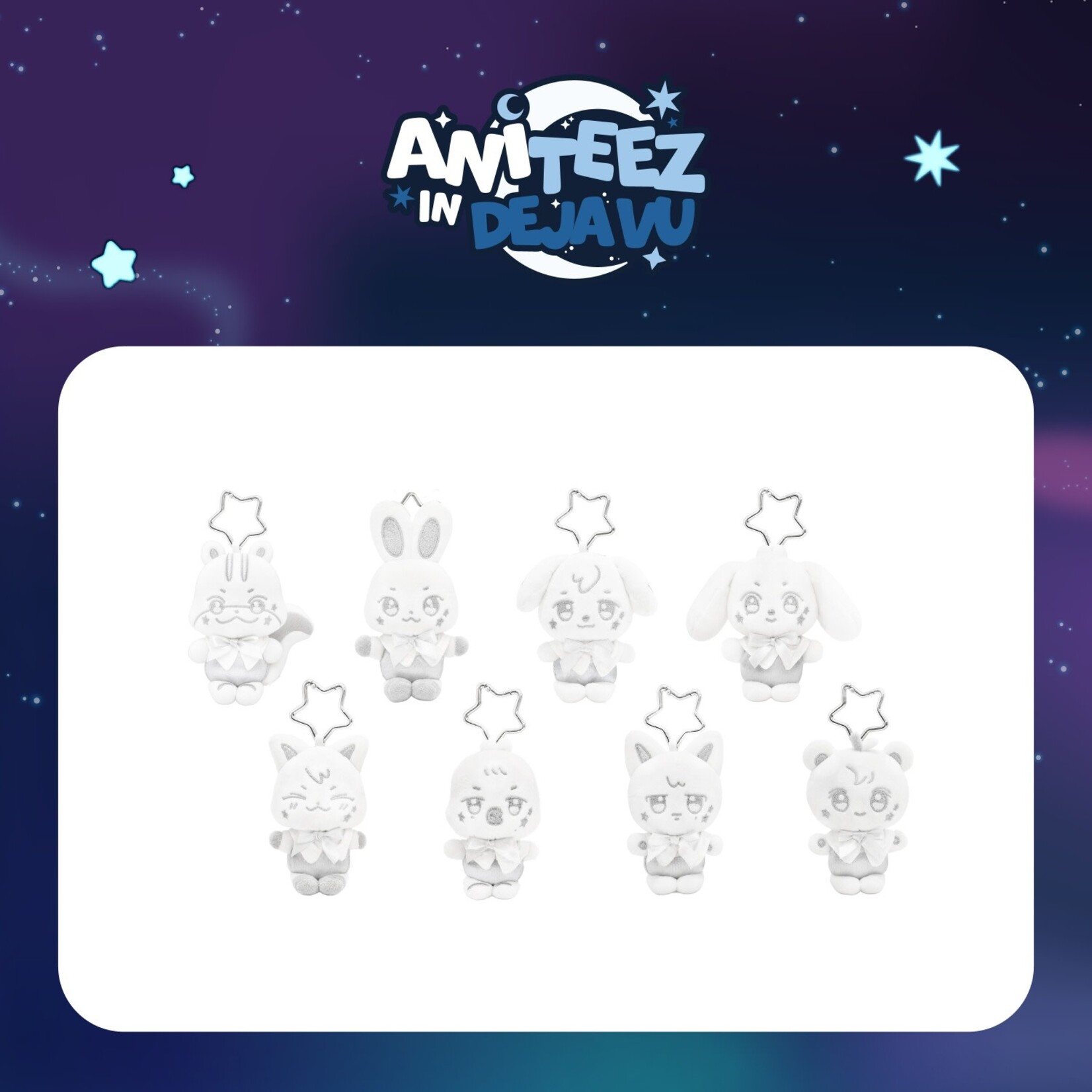ATEEZ ATEEZ - [ANITEEZ IN DEJA VU] MD : SILVER ANITEEZ PLUSH KEYRING