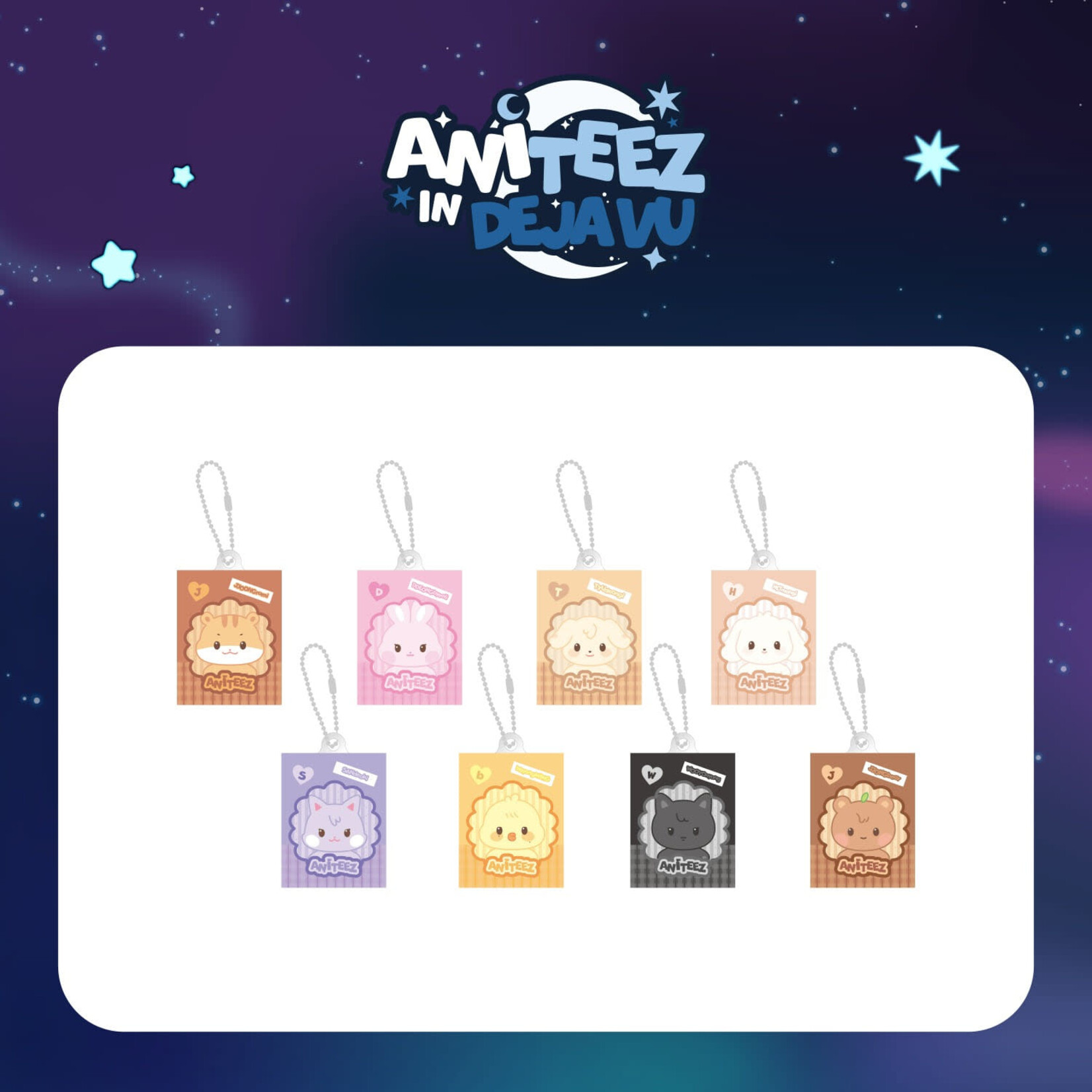 ATEEZ ATEEZ - [ANITEEZ IN DEJA VU] MD : RANDOM MINIATURE KEYRING