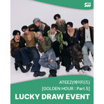 ATEEZ [LUCKY DRAW 2] ATEEZ - 14th Mini [GOLDEN HOUR : Part.5] (Photobook Ver.) + Random Photocard (SW)
