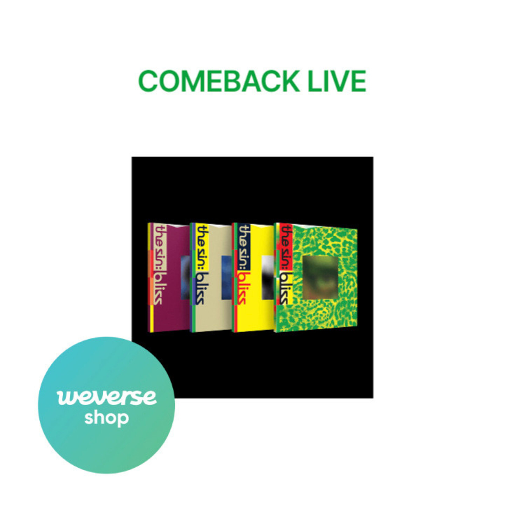 Enhypen [COMEBACK LIVE] ENHYPEN - THE SIN : BLISS (Photobook Ver.) + Random Photocard (Weverse Shop)
