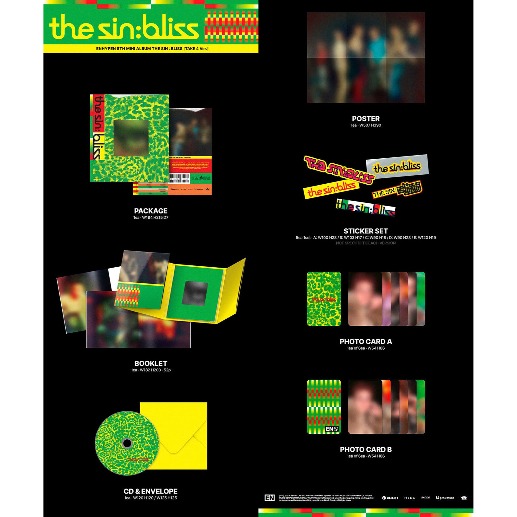 Enhypen [COMEBACK LIVE] ENHYPEN - THE SIN : BLISS (Photobook Ver.) + Random Photocard (Weverse Shop)