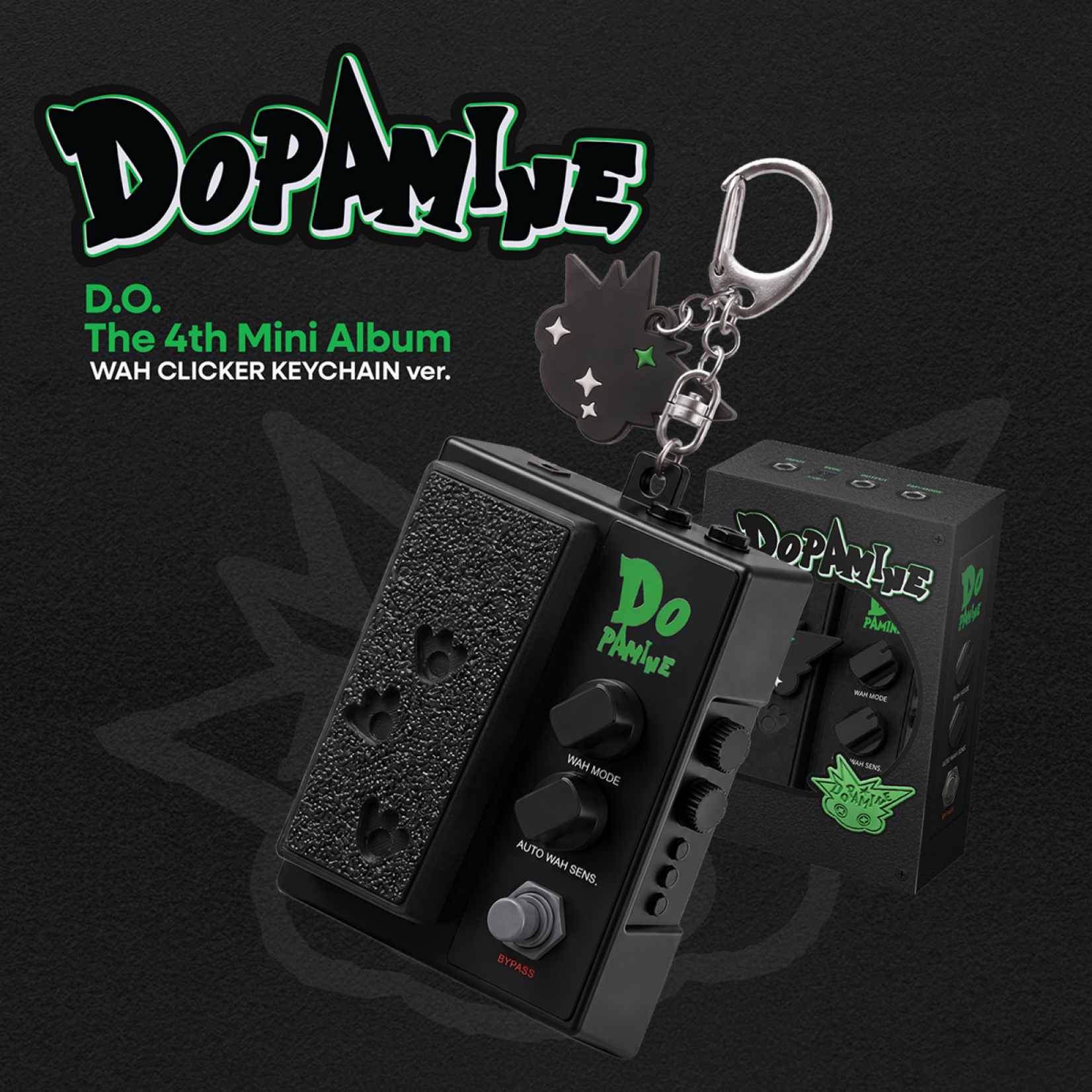 EXO D.O - 4th Mini Album [DOPAMINE] (WAH CLICKER KEYCHAIN ver.) Limited Edition
