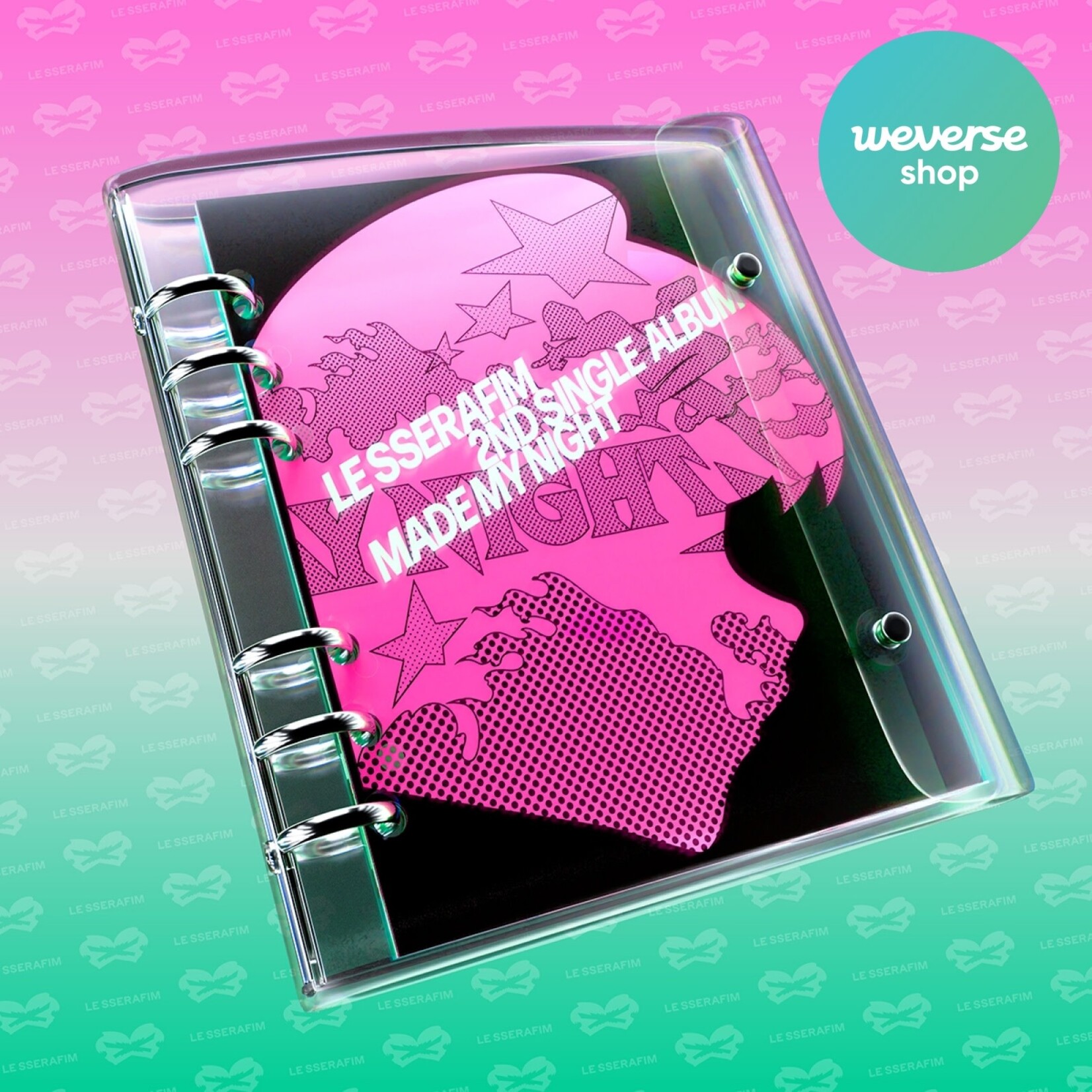 Le Sserafim LE SSERAFIM - 2nd Single Album 'Made My Night' CHEMICAL NIGHT + Weverse Gift (WS)