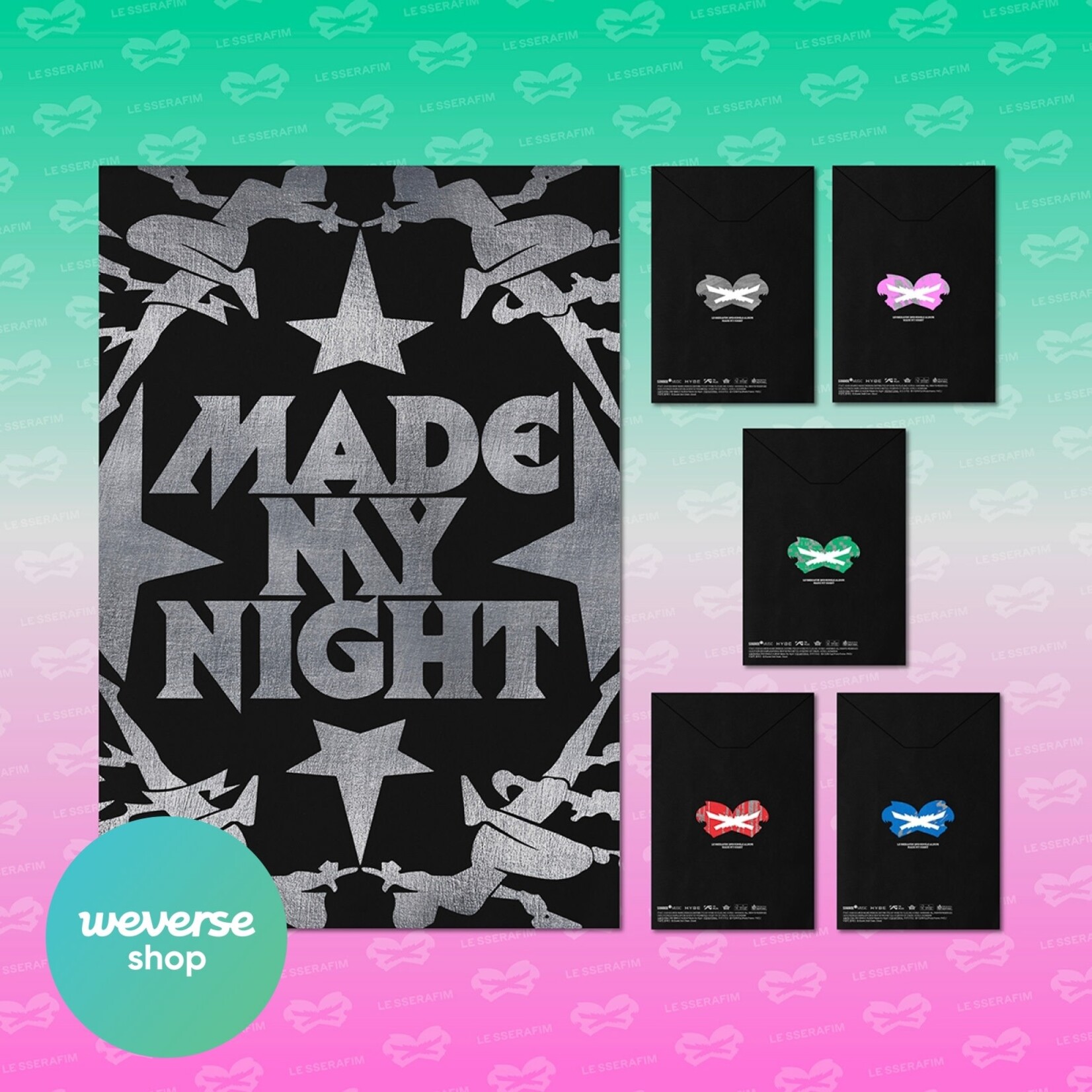 Le Sserafim LE SSERAFIM - 2nd Single Album 'Made My Night' (COMPACT ver.) + Weverse Gift (WS)