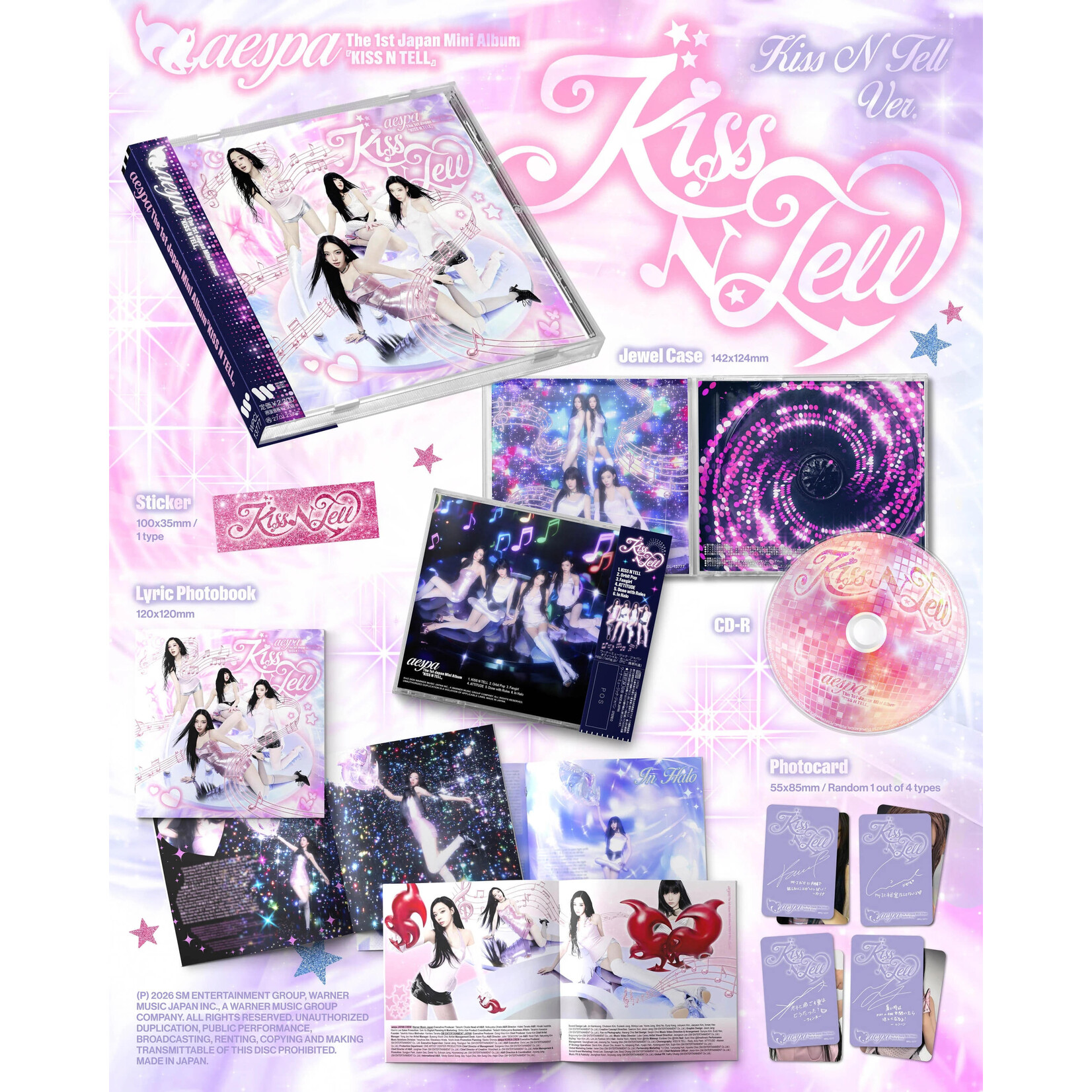 Aespa aespa - THE 1ST JAPAN MINI ALBUM [Kiss N Tell] (KISS N TELL Ver.)