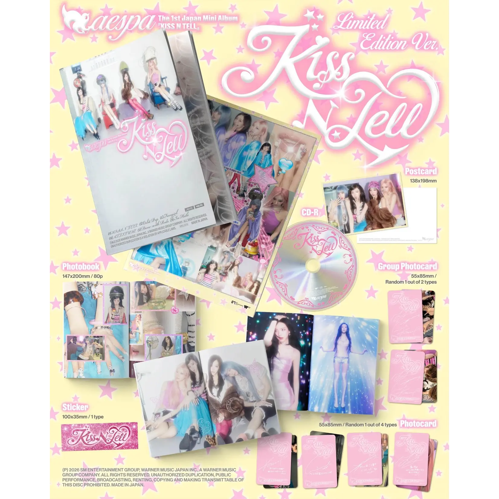 Aespa aespa - THE 1ST JAPAN MINI ALBUM [Kiss N Tell] (Limited Edition Ver.)