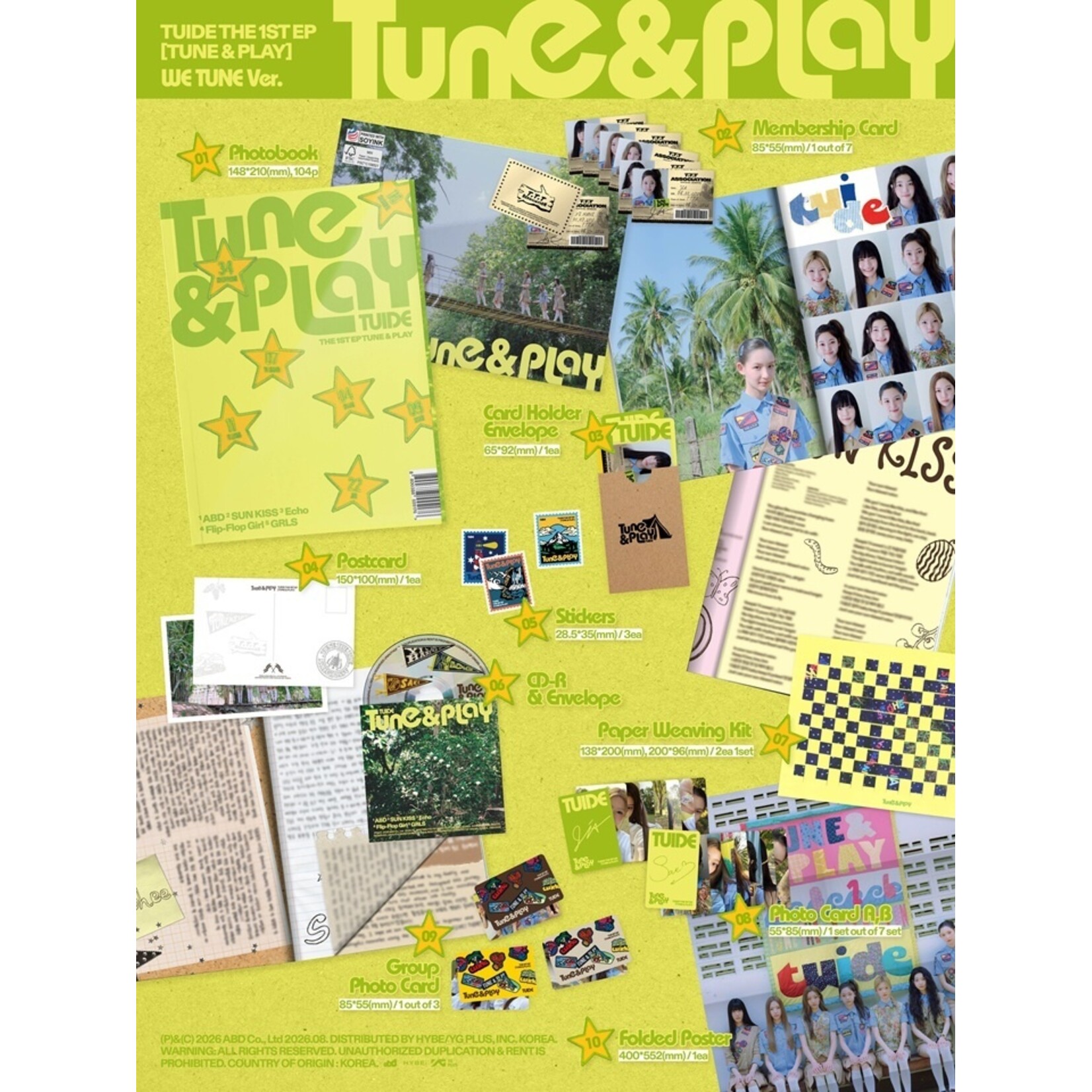 TUIDE TUIDE - The 1st EP [TUNE & PLAY] (Photobook Ver.) + Weverse Gift (WS)