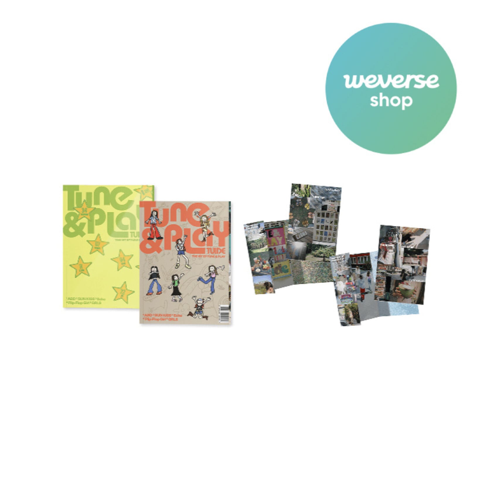 TUIDE TUIDE - The 1st EP [TUNE & PLAY] (Set) + The 1st EP [TUNE & PLAY] Weverse Albums ver. (Set) Set + Weverse Gift (WS)