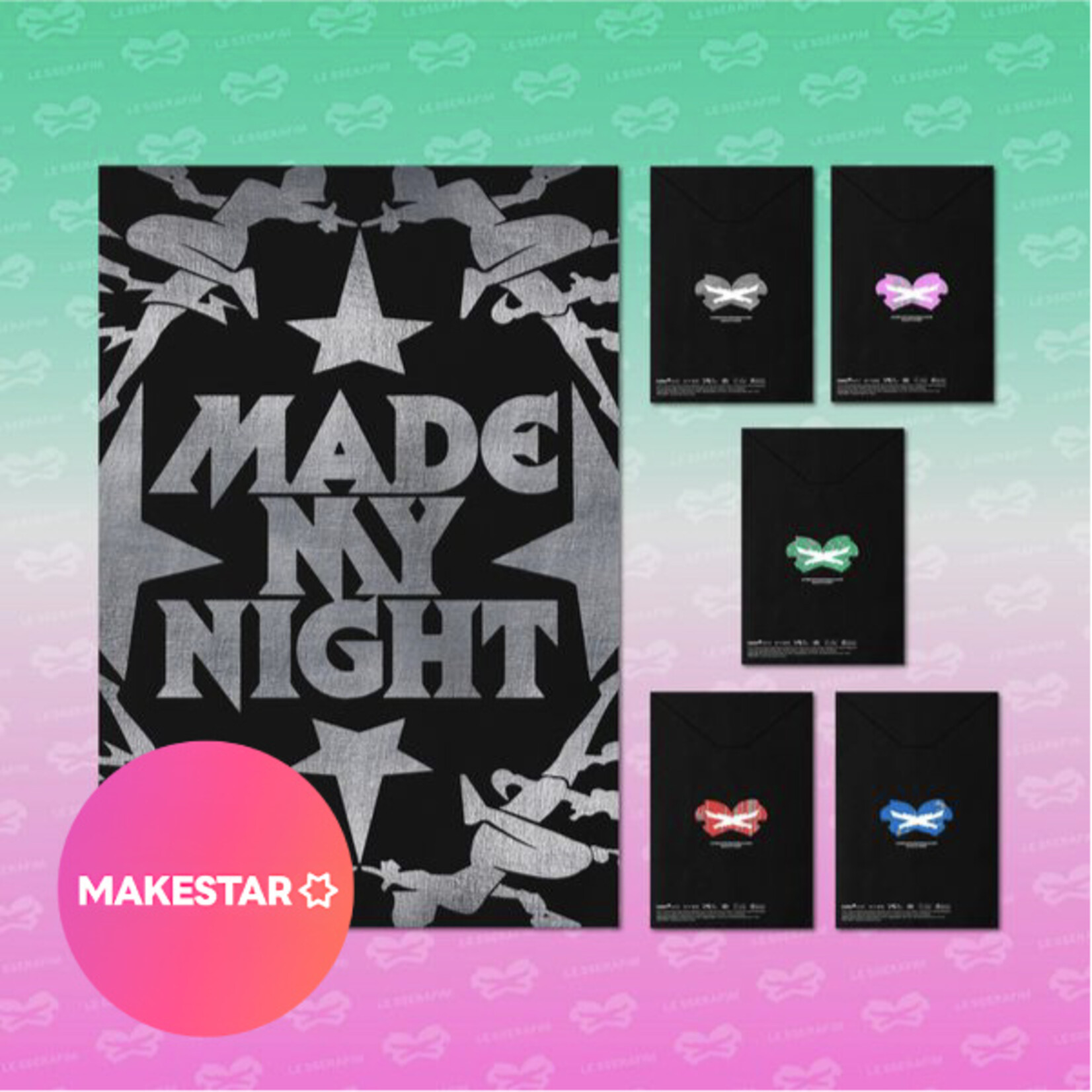 Le Sserafim LE SSERAFIM - 2nd Single Album 'Made My Night' (COMPACT ver.) + Random Photocard (MAKESTAR)