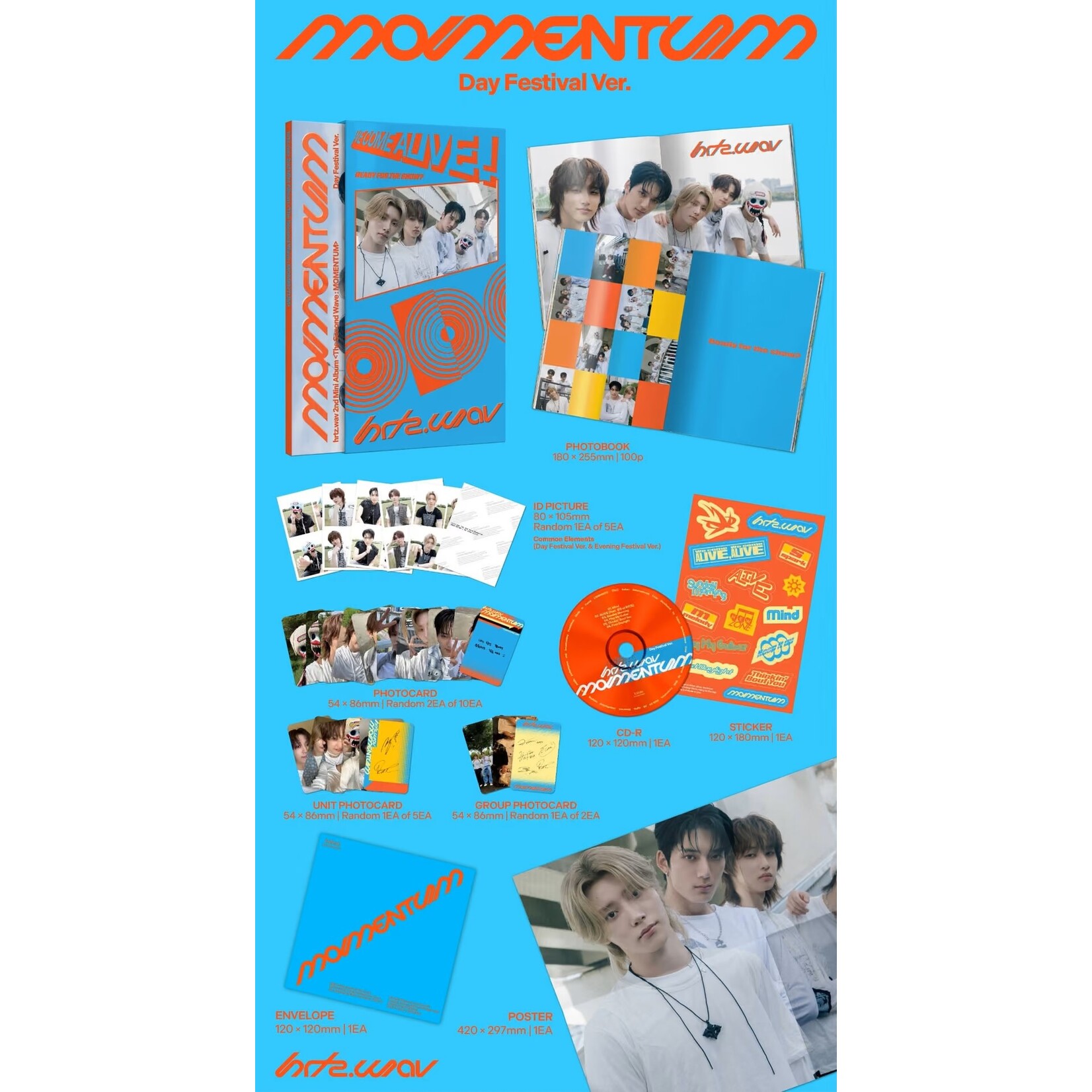 hrtz.wav hrtz.wav - 2ND MINI ALBUM [The Second Wave : MOMENTUM] (Photobook Ver.)