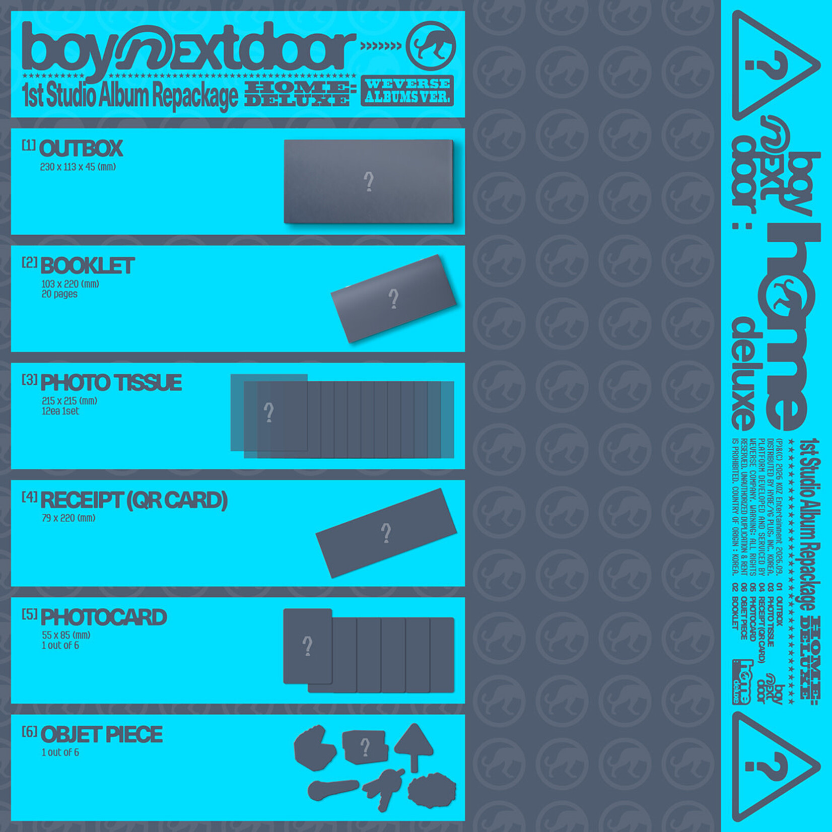 BoyNextDoor BOYNEXTDOOR - 1st Studio Album Repackage [HOME: DELUXE] (Weverse Albums ver.)