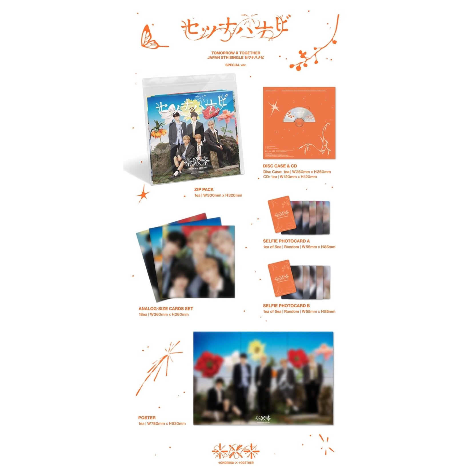 TXT TOMORROW X TOGETHER JP 5th SINGLE 'Setsuna Hanabi' (Special Edition)