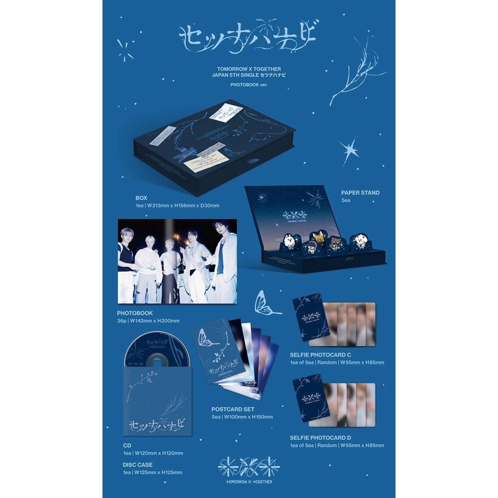 TXT TOMORROW X TOGETHER JP 5th SINGLE 'Setsuna Hanabi' (Photobook Edition)