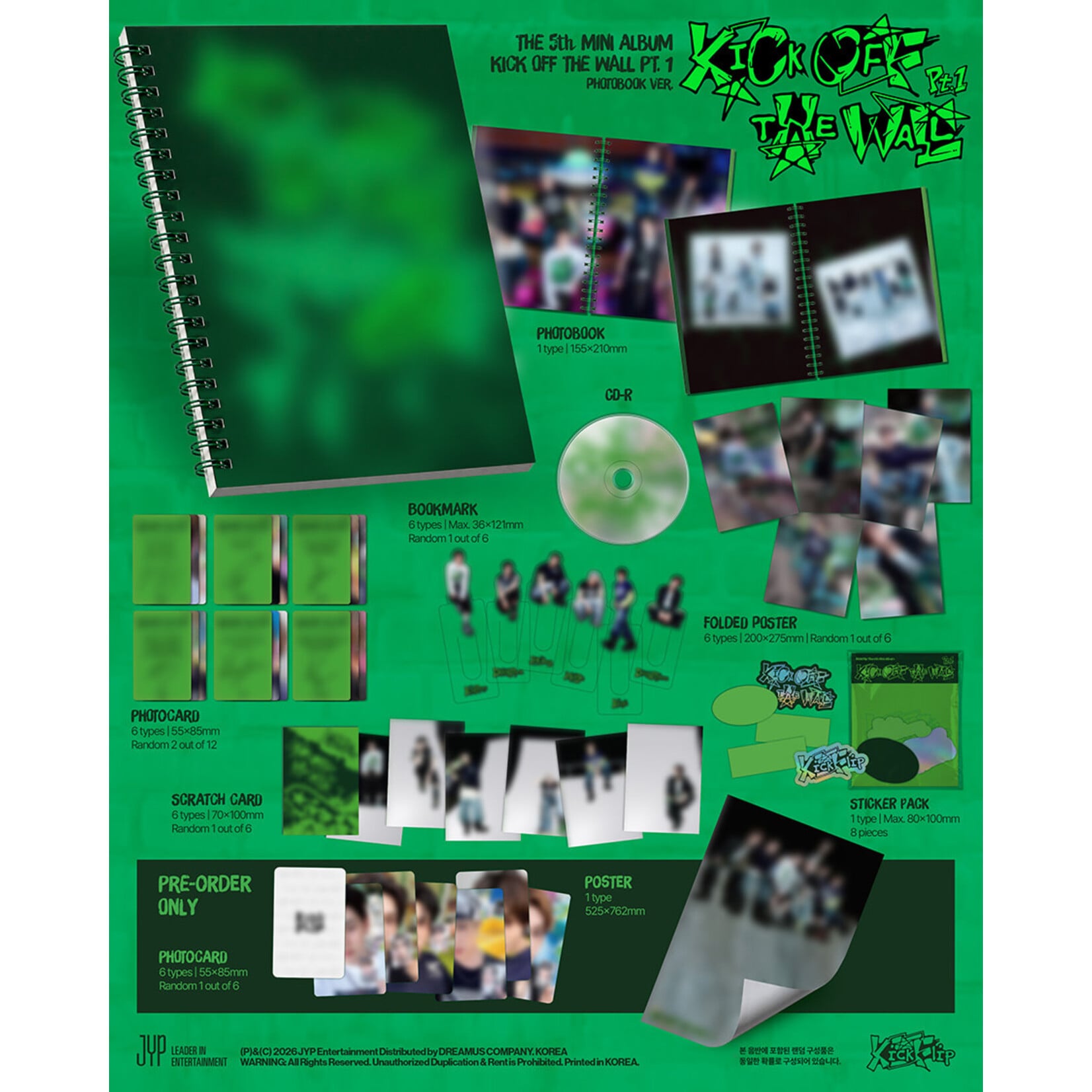 KickFlip KickFlip - 5th Mini Album [KICK OFF THE WALL Pt.1] (PHOTOBOOK Ver.)