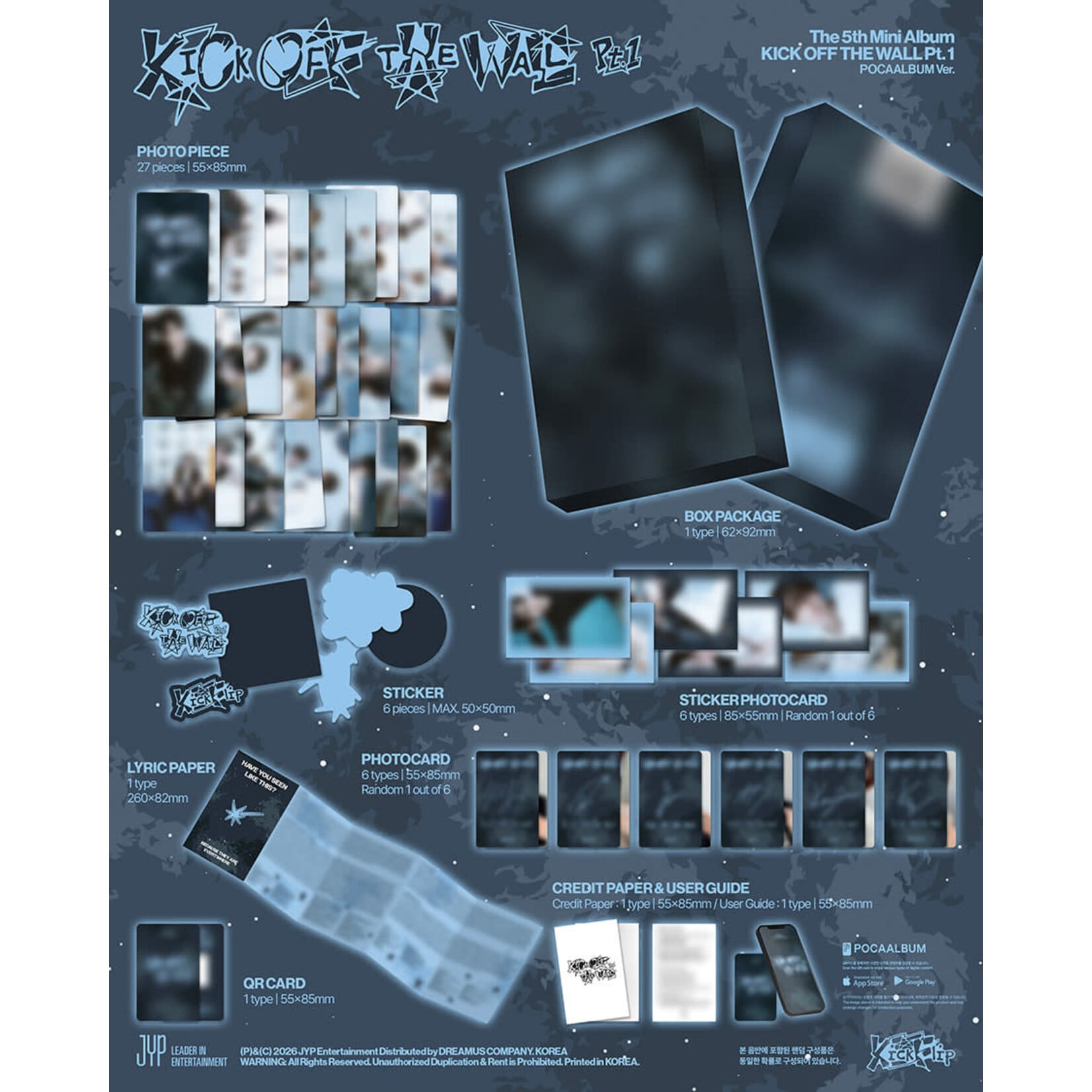 KickFlip KickFlip - 5th Mini Album [KICK OFF THE WALL Pt.1] (POCAALBUM Ver.)