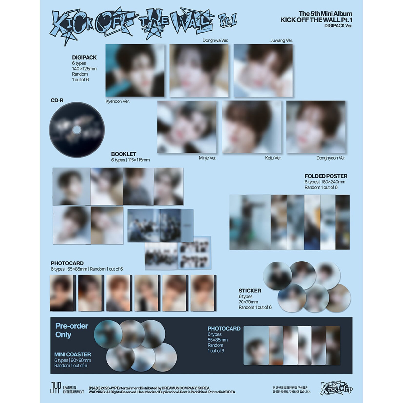KickFlip KickFlip - 5th Mini Album [KICK OFF THE WALL Pt.1] (DIGIPACK Ver.)
