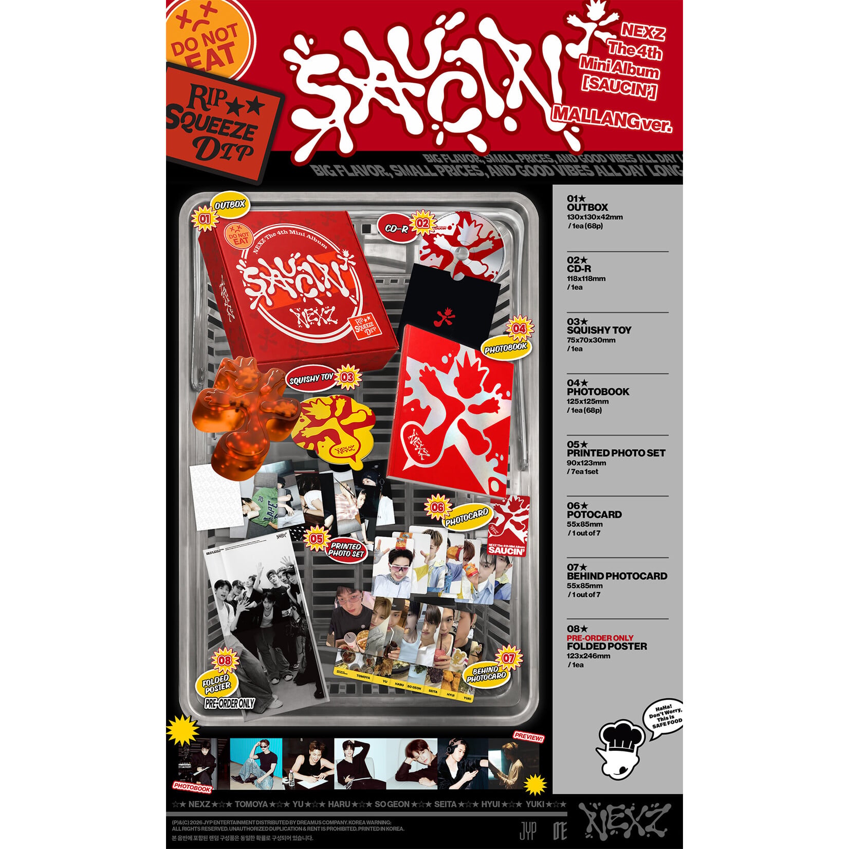 NEXZ NEXZ - 4TH MINI ALBUM [SAUCIN'] (MALLANG Ver.)