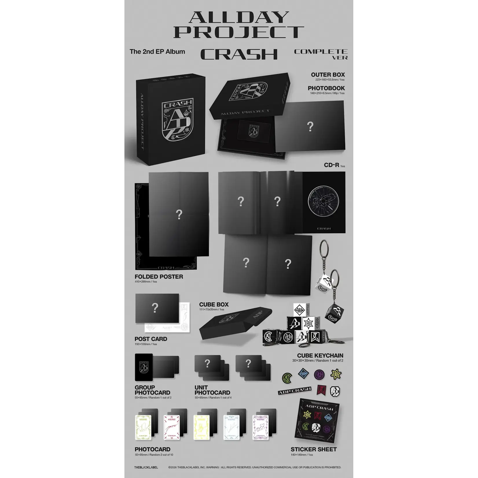 ALLDAY PROJECT ALLDAY PROJECT - The 2nd EP Album [CRASH] (COMPLETE ver.) + 2 Random Photocards (WM)
