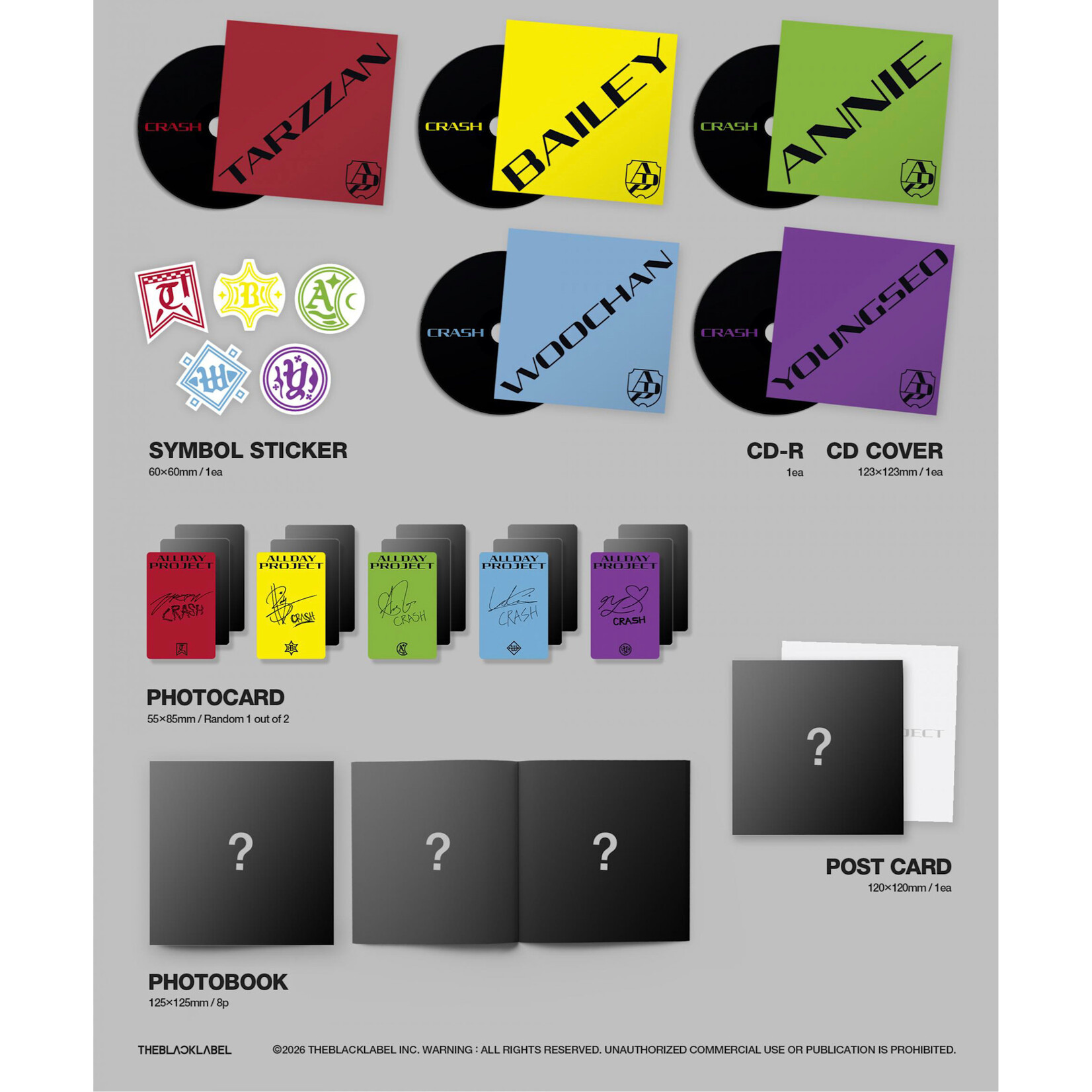 ALLDAY PROJECT ALLDAY PROJECT - The 2nd EP Album [CRASH] (FOCUS ver.) + Random Photocard (WM)