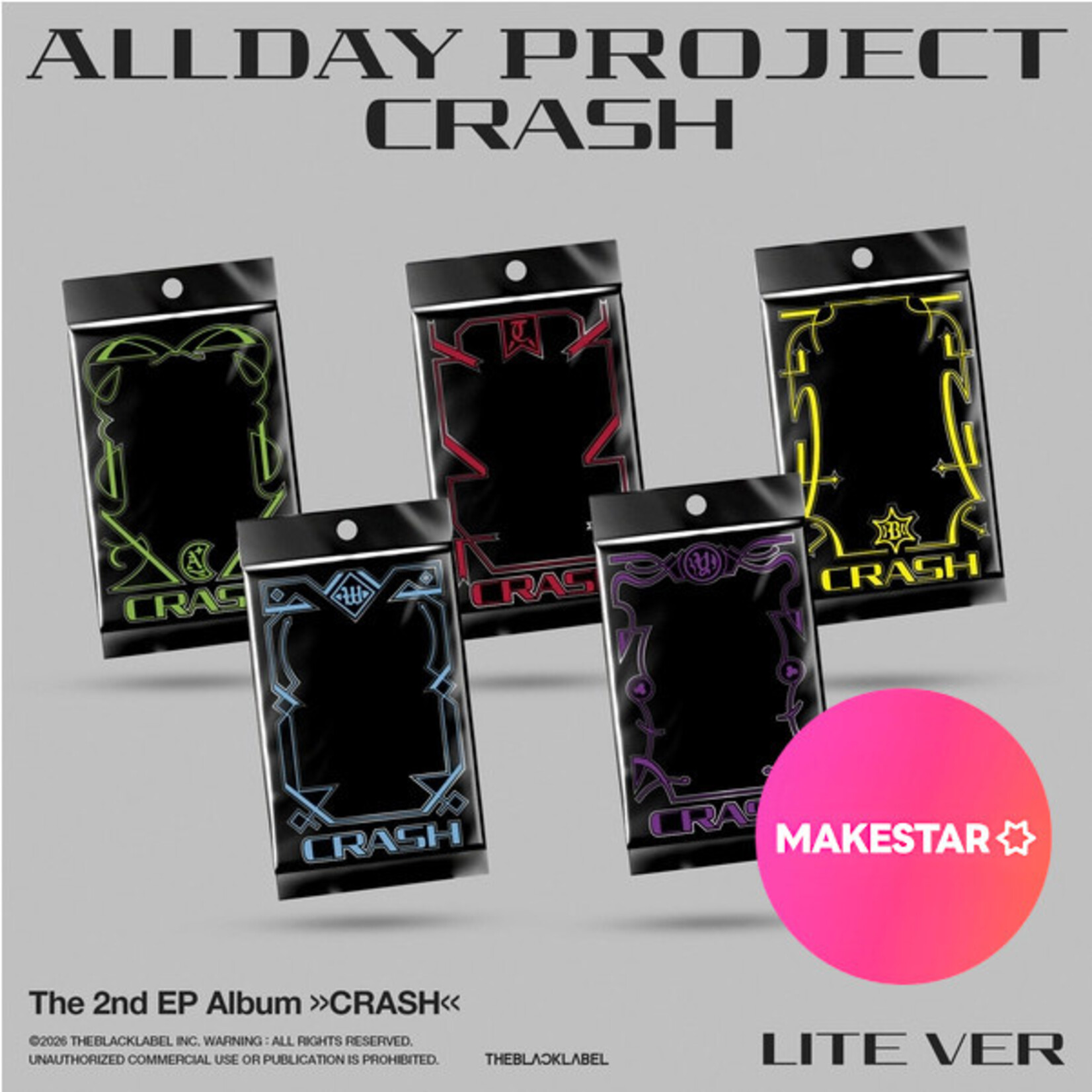 ALLDAY PROJECT ALLDAY PROJECT - The 2nd EP Album [CRASH] (LITE ver.) + Random Polaroid Photocard (MAKESTAR)