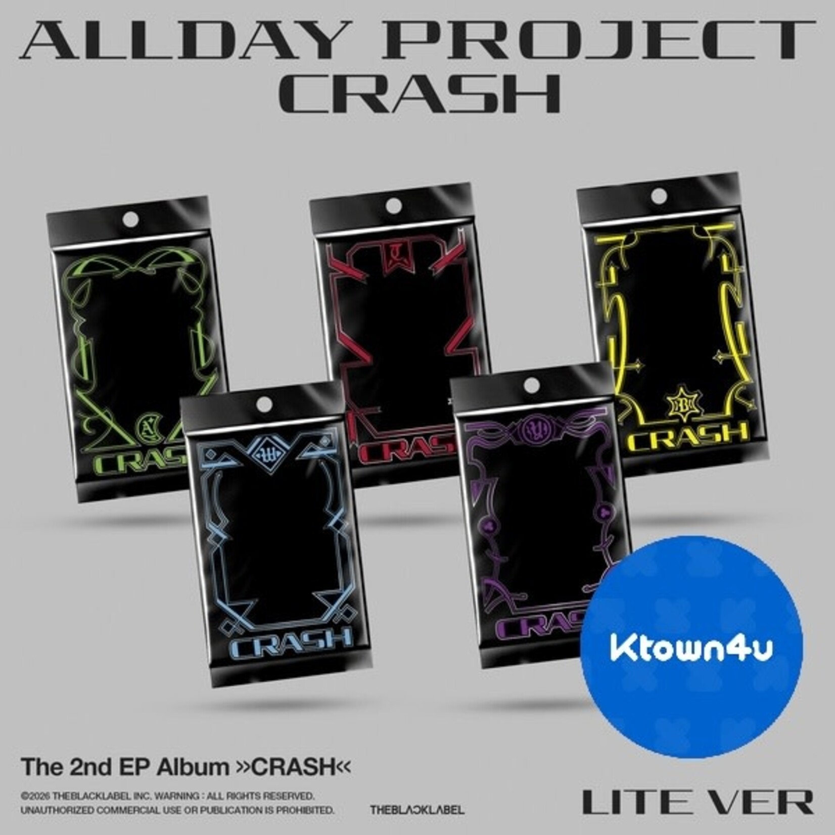 ALLDAY PROJECT ALLDAY PROJECT - The 2nd EP Album [CRASH] (LITE ver.) + Random Polaroid Photocard (KTOWN4U)