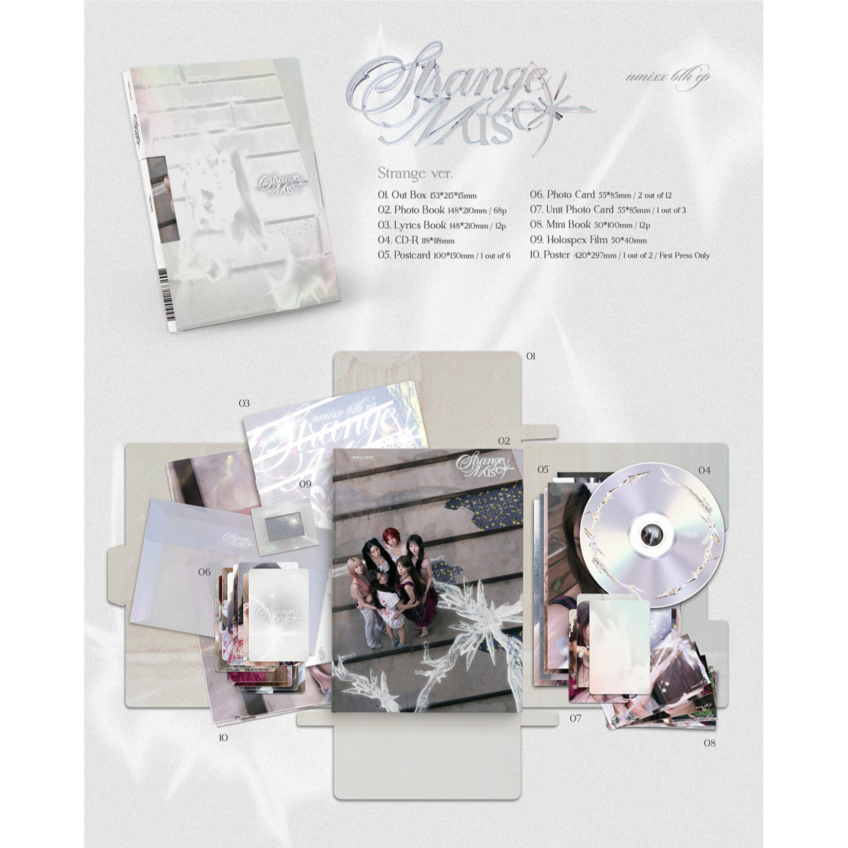 NMIXX NMIXX - 6th Mini Album [Strange Muse] (Photobook Ver.) + Random Photocards (SW)