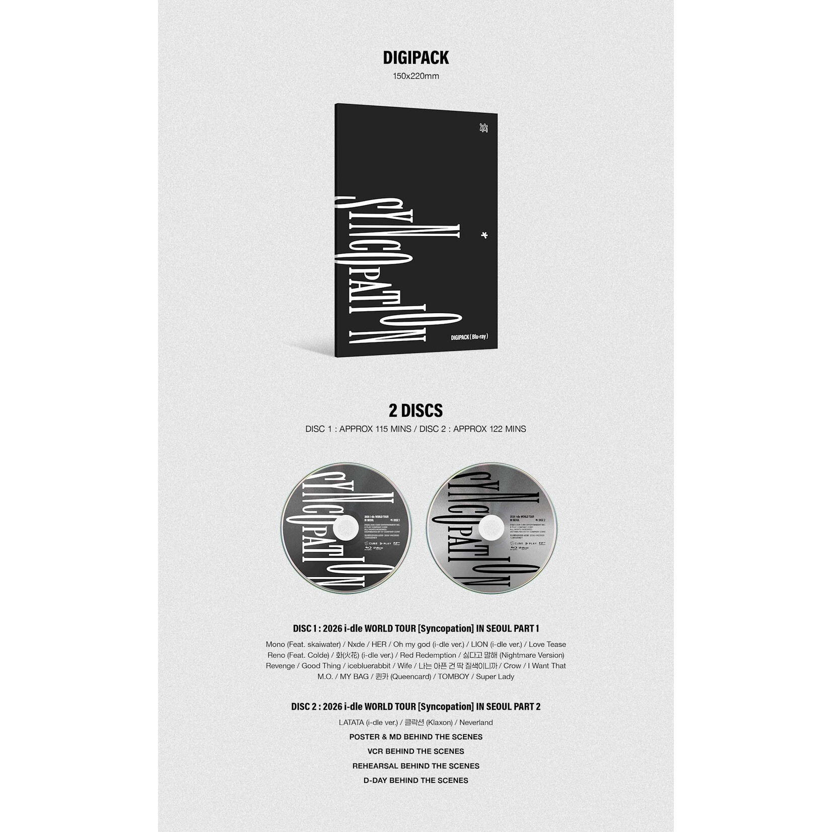 i-dle* (G)I-DLE - 2026 WORLD TOUR [Syncopation] IN SEOUL Blu-ray