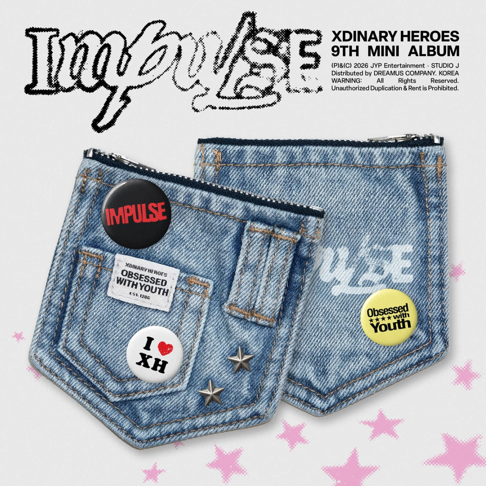 Xdinary Heroes Xdinary Heroes - 9th Mini Album [IMPULSE] (DENIM POUCH Ver.)