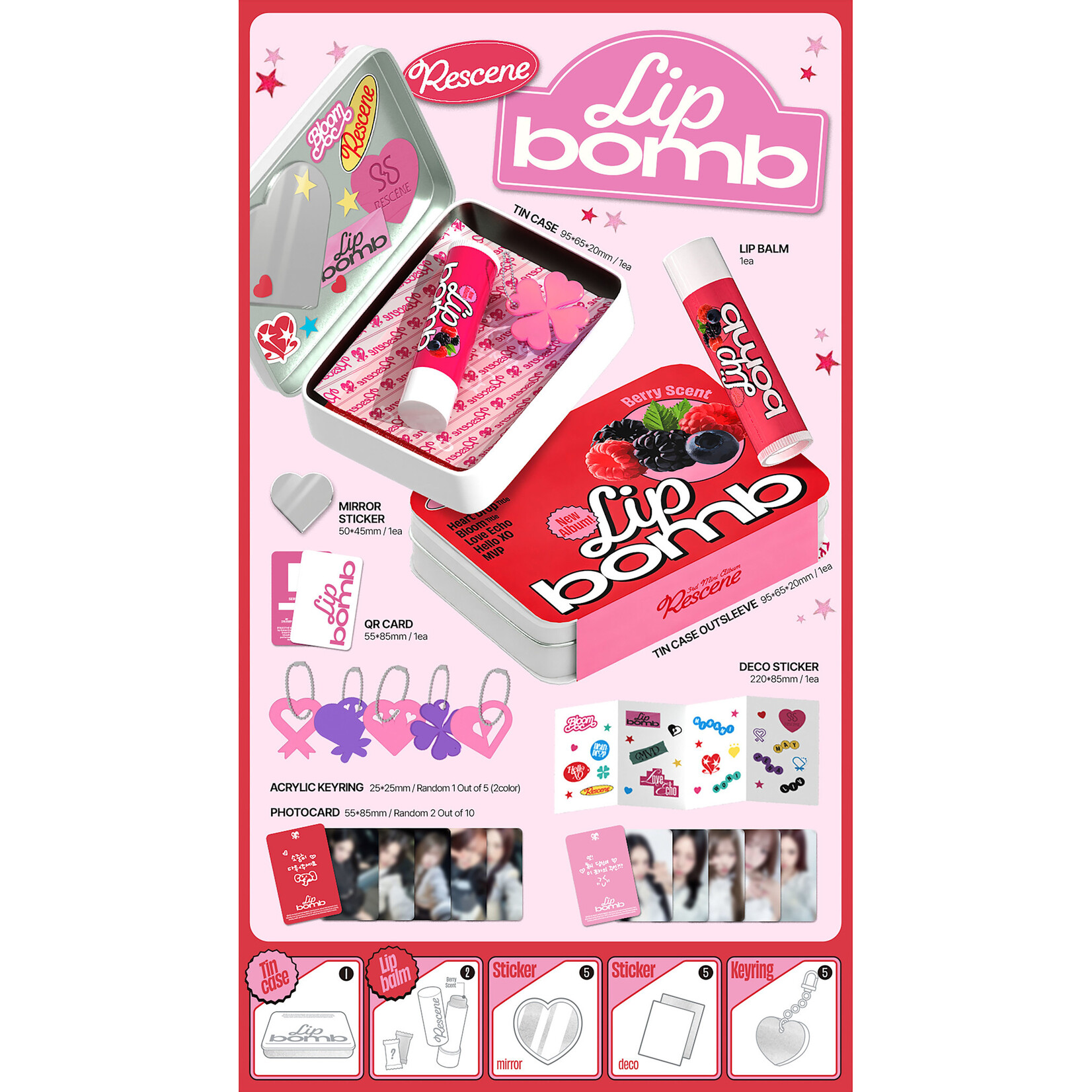 RESCENE RESCENE - 3rd Mini Album [lip bomb] (QR) (lip balm ver.)