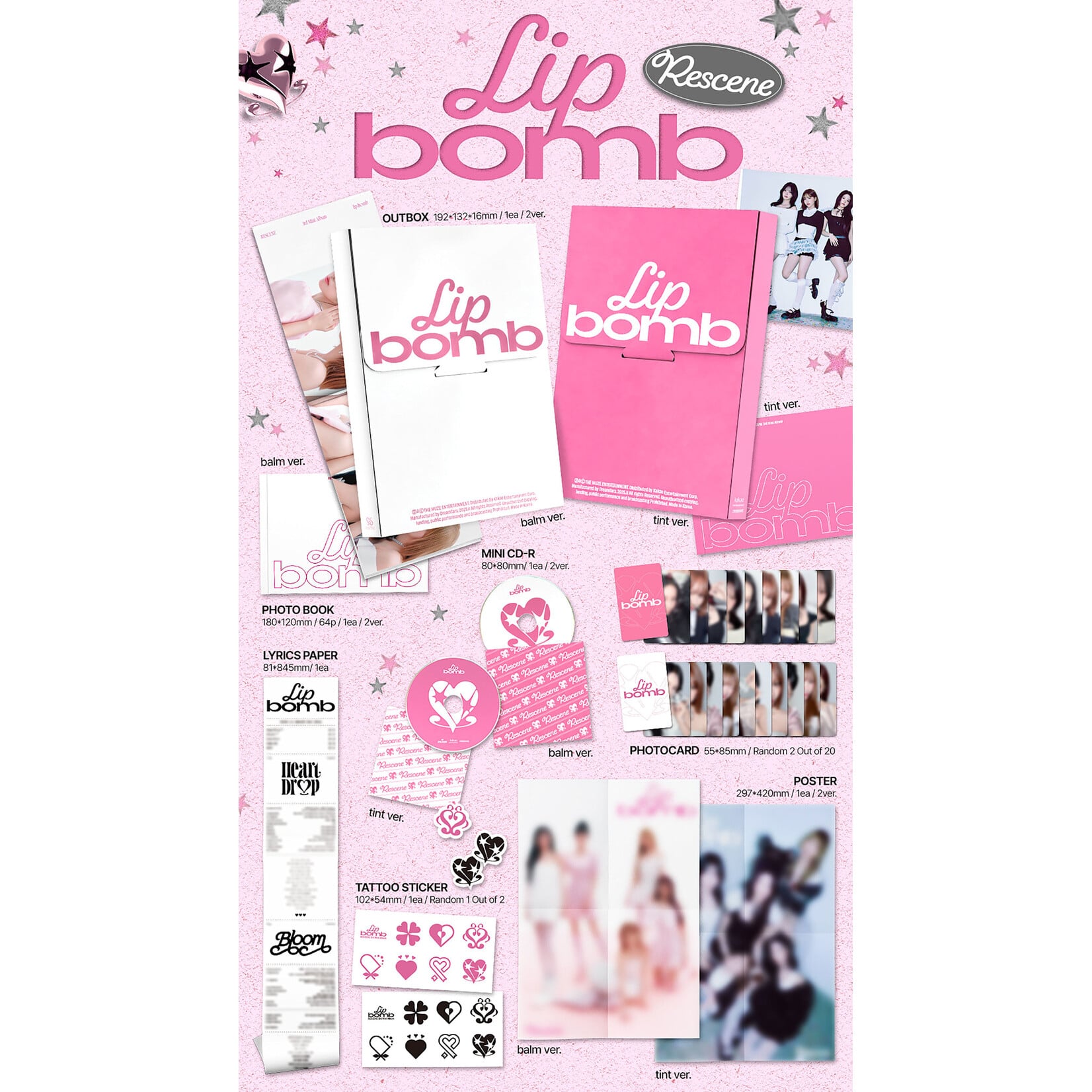 RESCENE RESCENE - 3rd Mini Album [lip bomb] (Photobook Ver.)